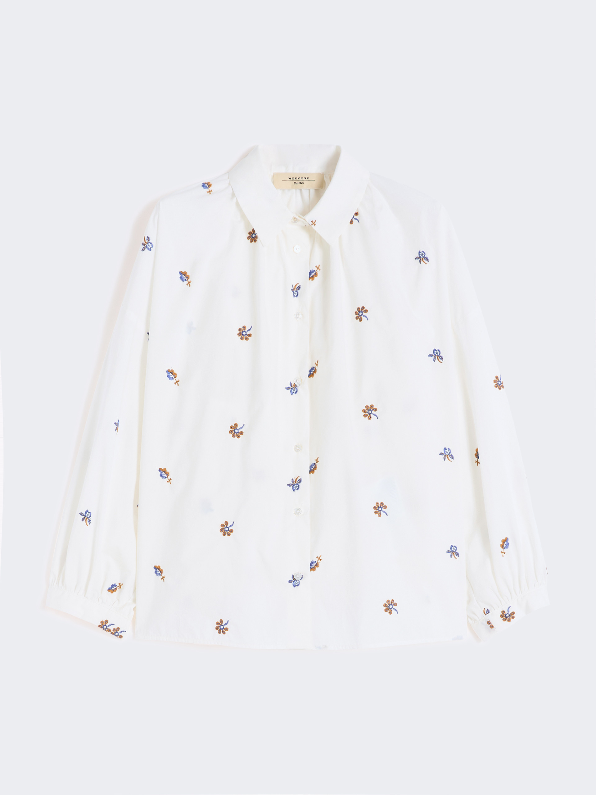 Poplin shirt with embroidery - WHITE - Weekend Max Mara - 6