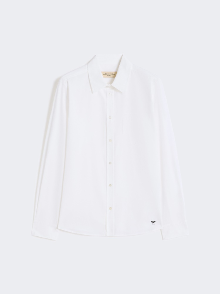 Classic cotton shirt - OPTICAL WHITE - Weekend - 7