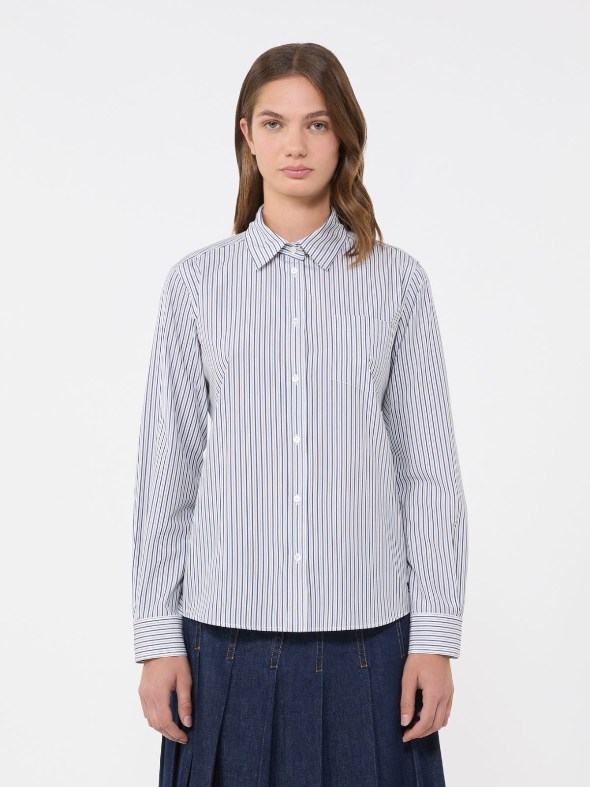 Classic cotton shirt - NAVY - Weekend - 2