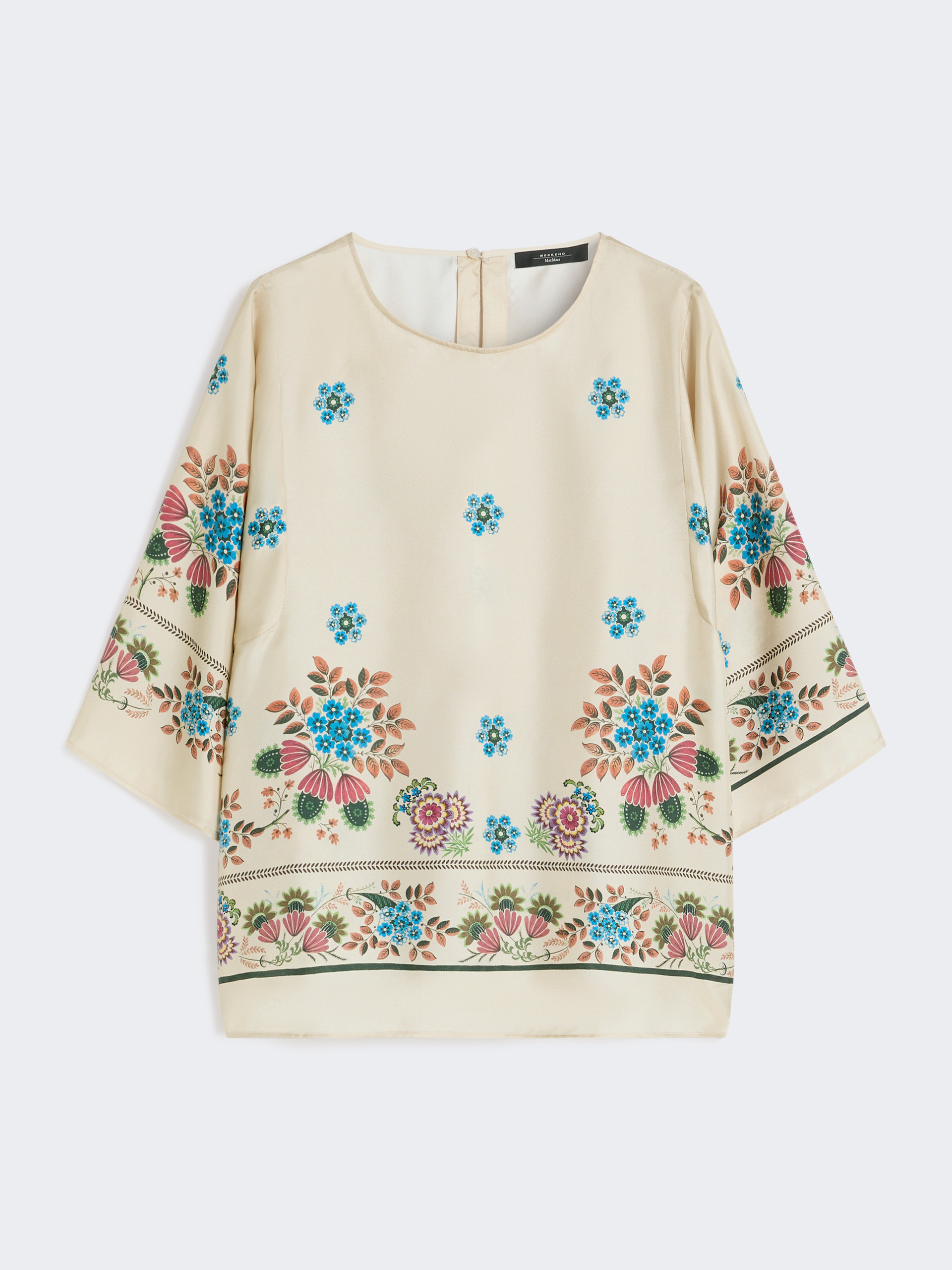 Printed silk twill blouse - IVORY - Weekend Max Mara - 5