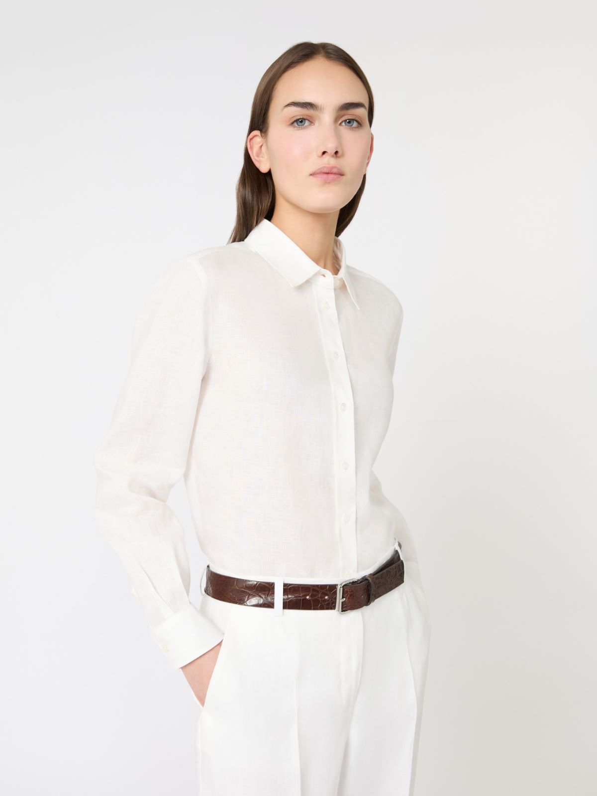 Linen fabric shirt - Weekend Max Mara - 4