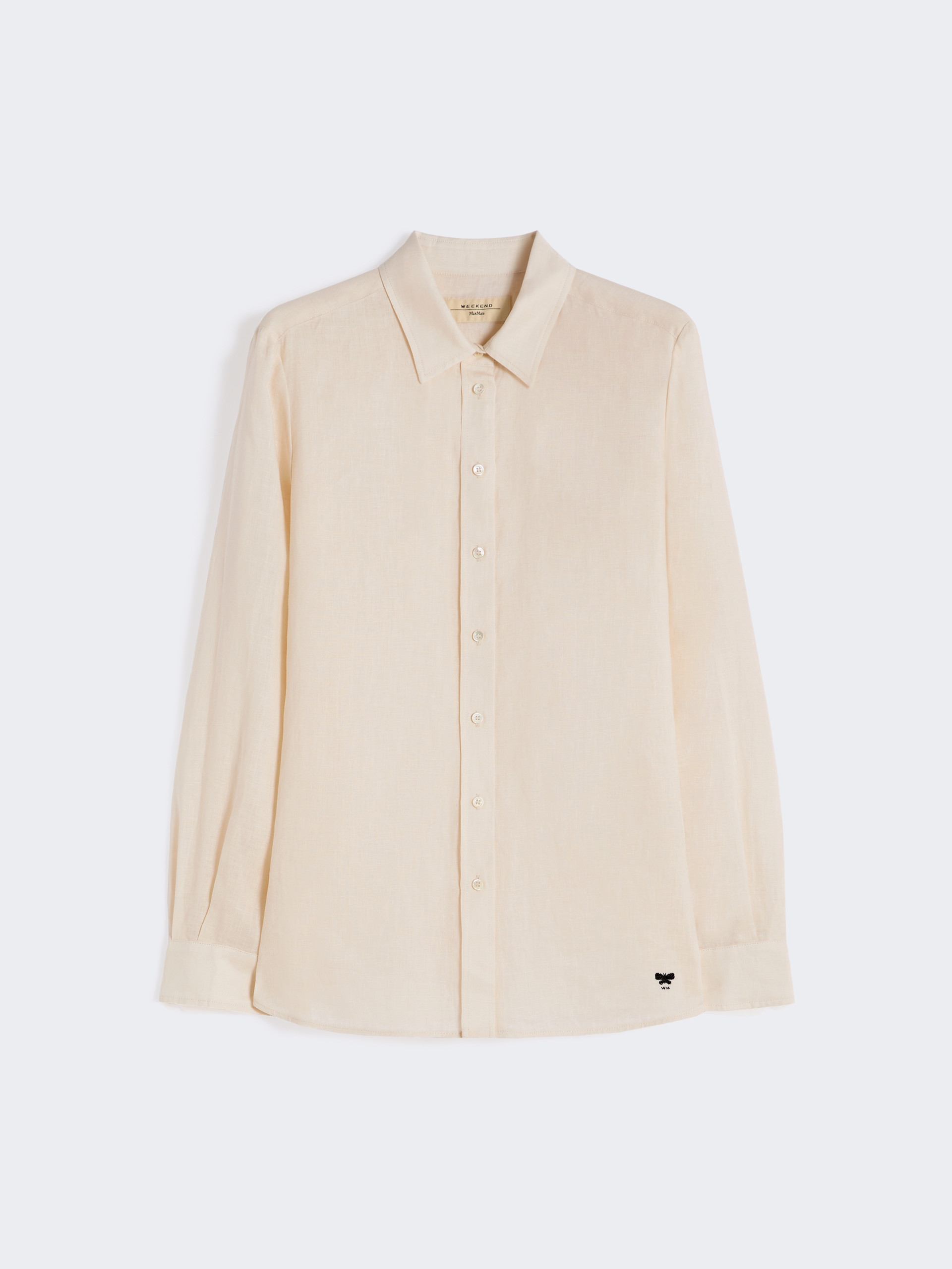 Linen fabric shirt - ECRU - Weekend Max Mara - 5