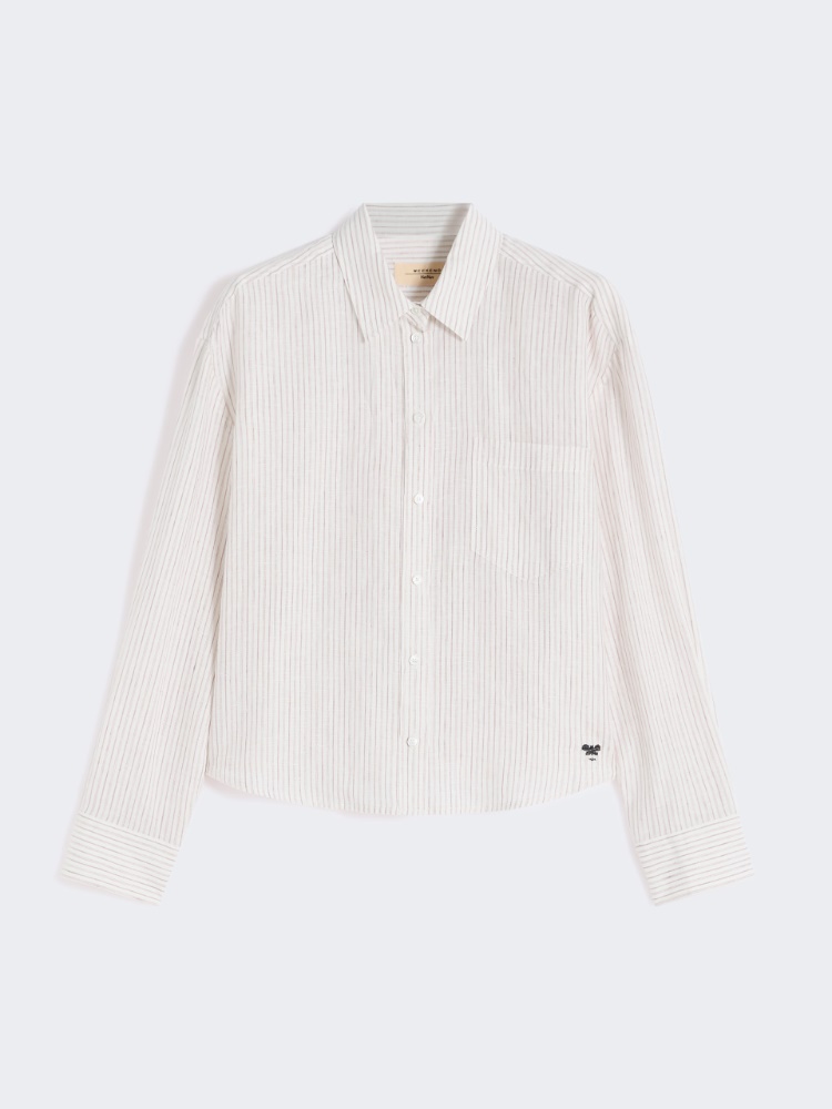 Linen canvas boxy shirt - Weekend Max Mara - 2