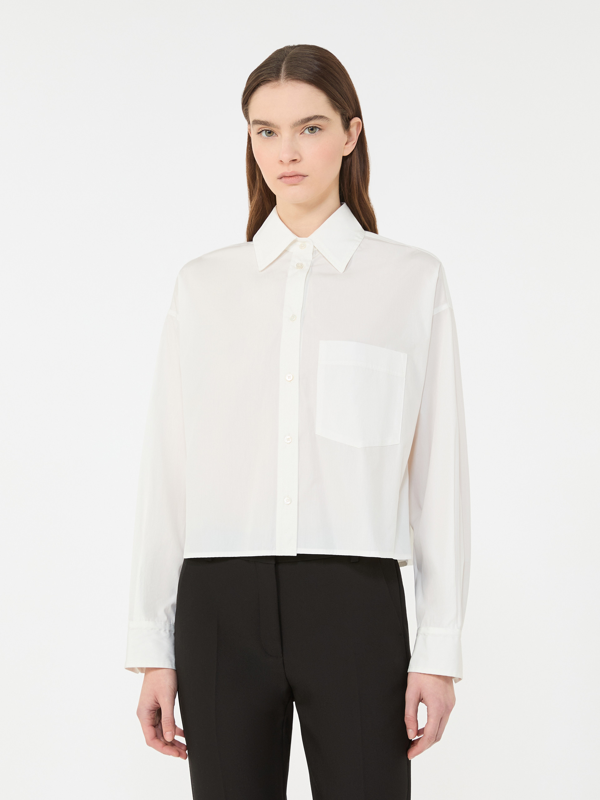 Cotton poplin shirt - OPTICAL WHITE - Weekend Max Mara - 2