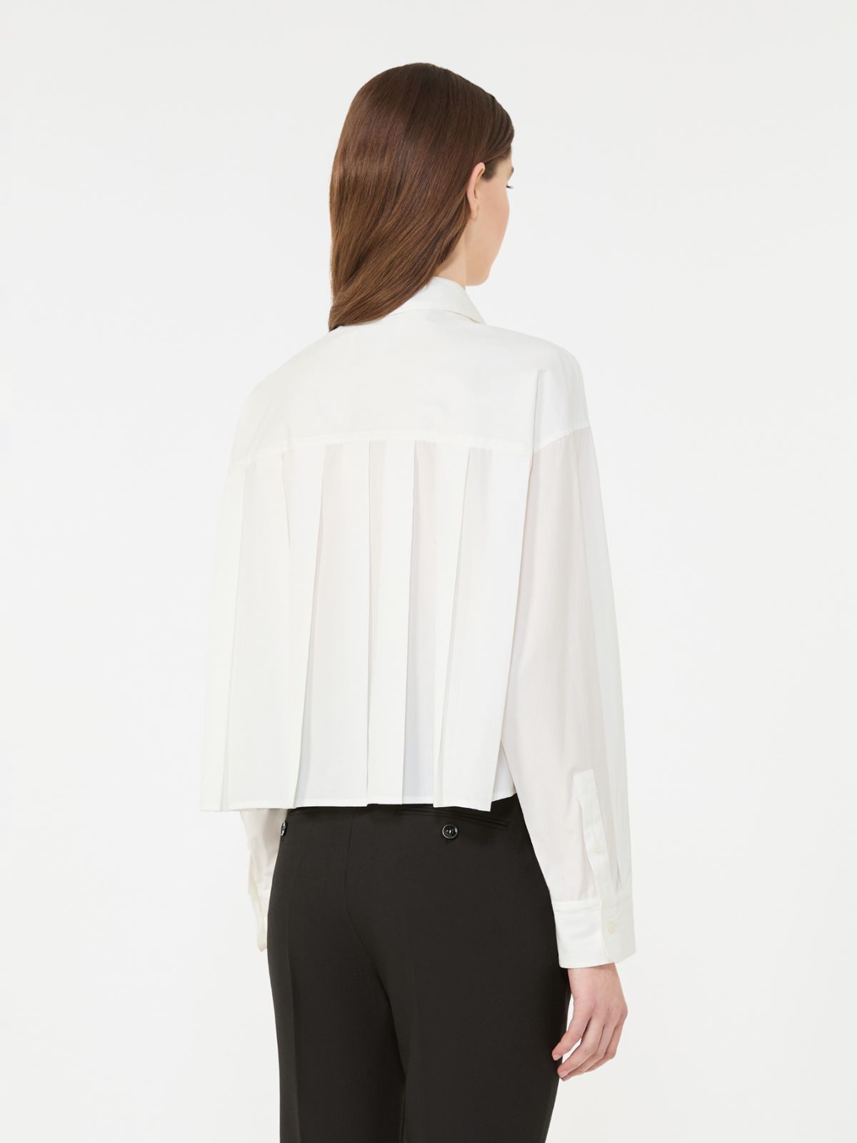 Cotton poplin shirt - OPTICAL WHITE - Weekend - 3