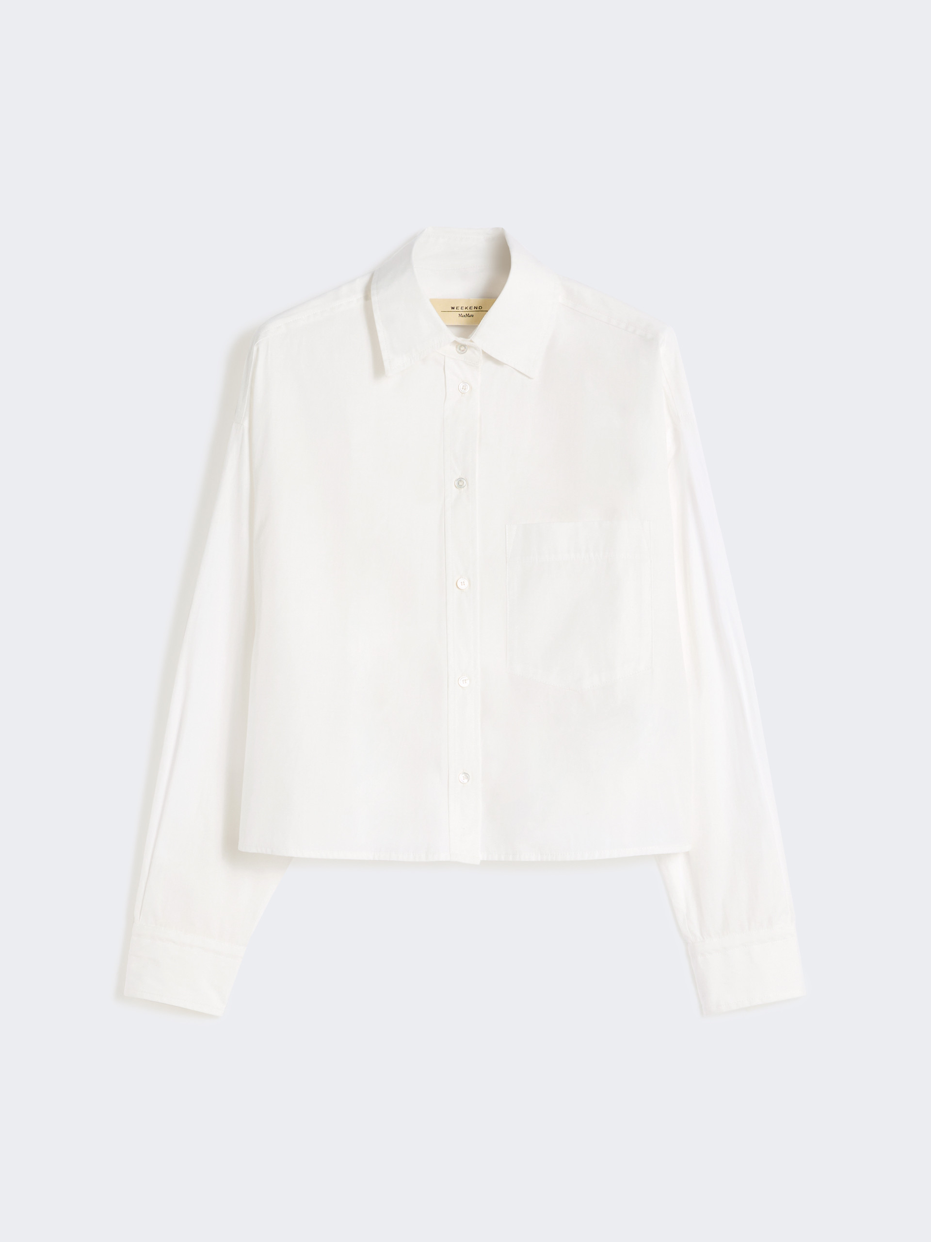 Cotton poplin shirt - OPTICAL WHITE - Weekend Max Mara - 7