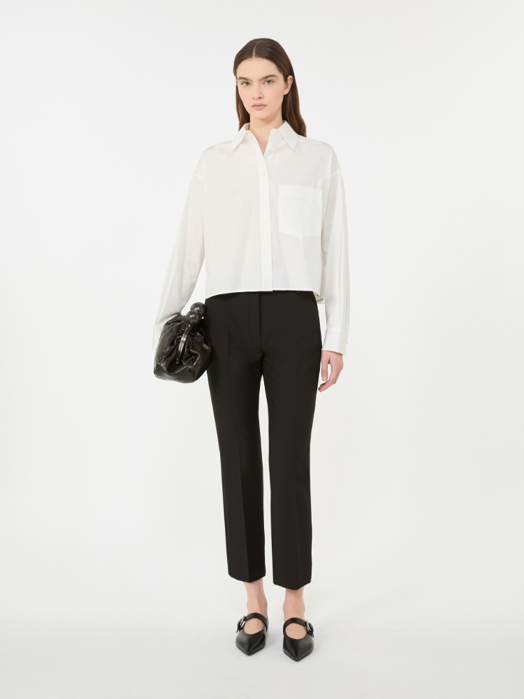 Cotton poplin shirt - OPTICAL WHITE - Weekend