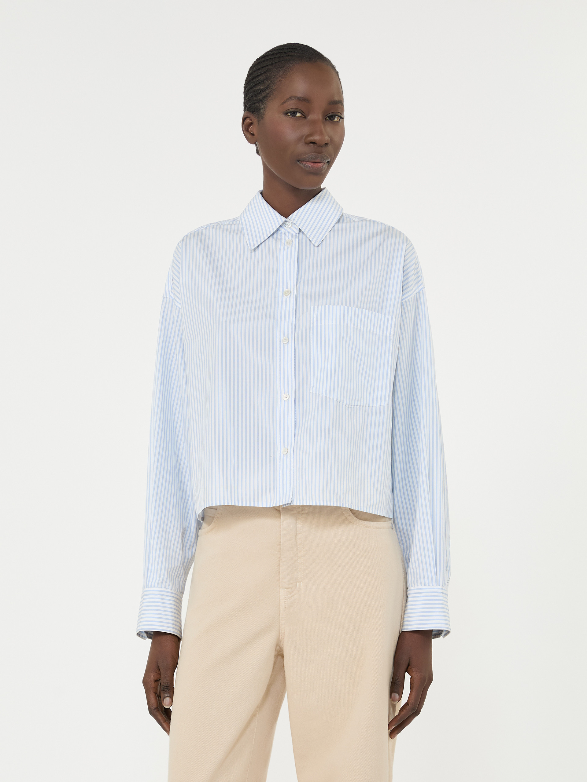 Cotton poplin shirt - LIGHT BLUE - Weekend Max Mara - 2