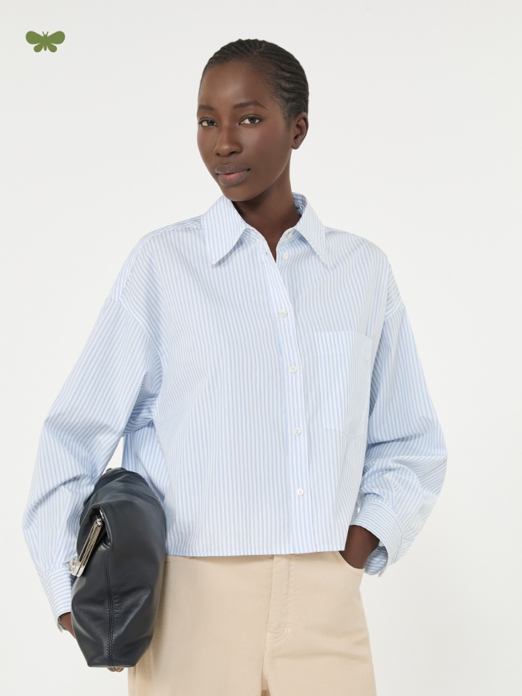 Cotton poplin shirt - LIGHT BLUE - Weekend