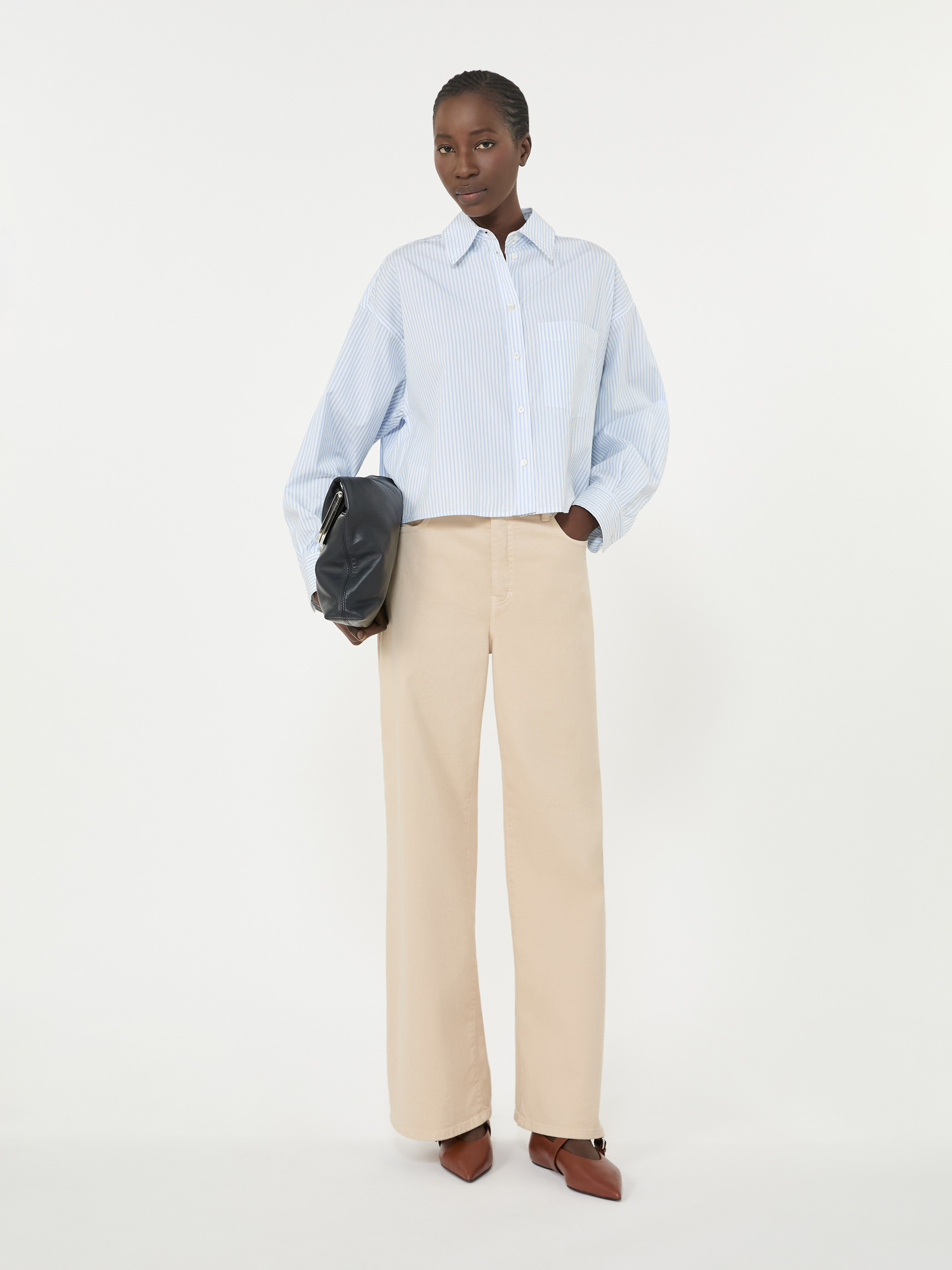 Cotton poplin shirt - LIGHT BLUE - Weekend Max Mara