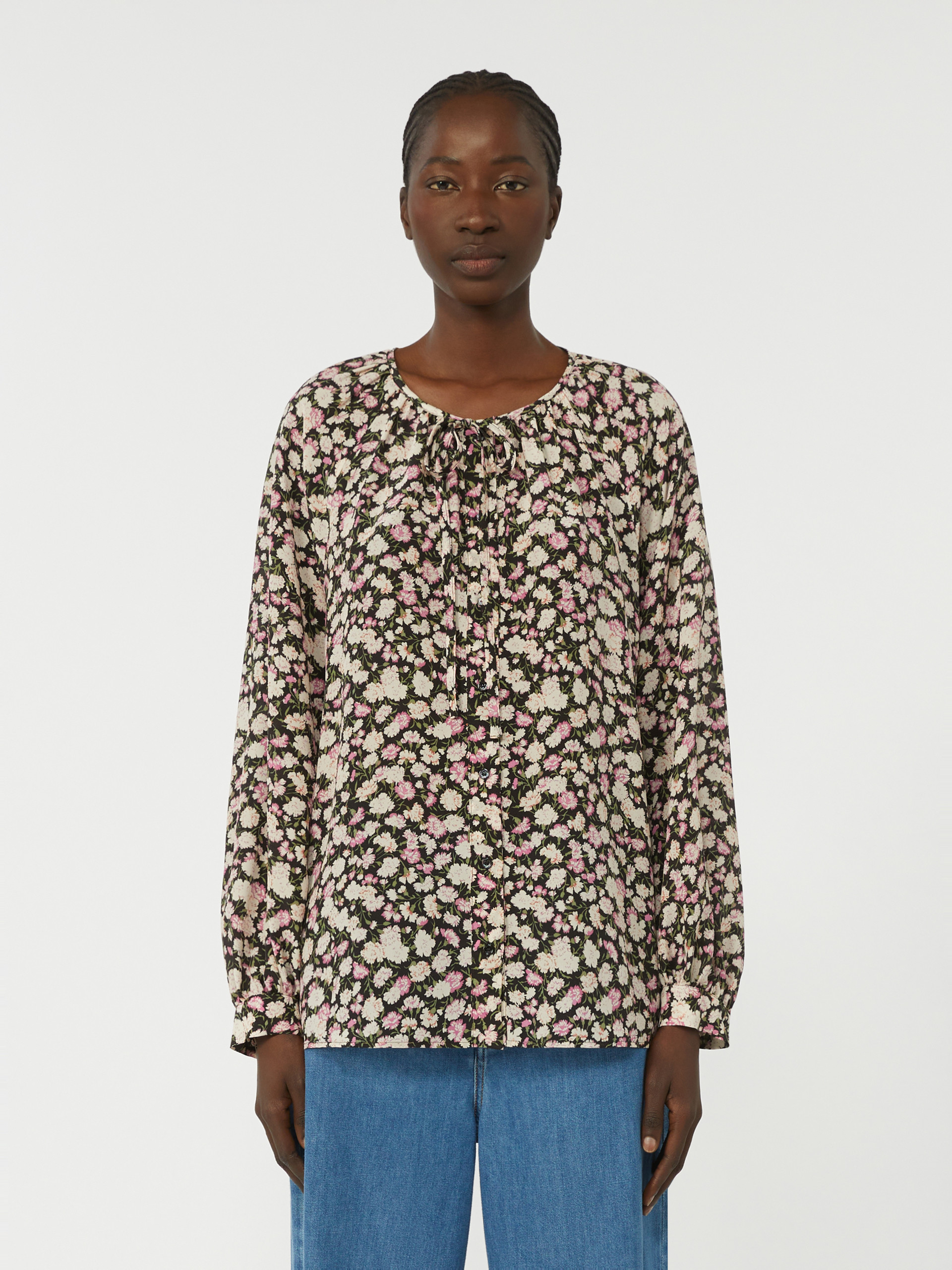 Printed silk shirt - PINK - Weekend Max Mara - 2