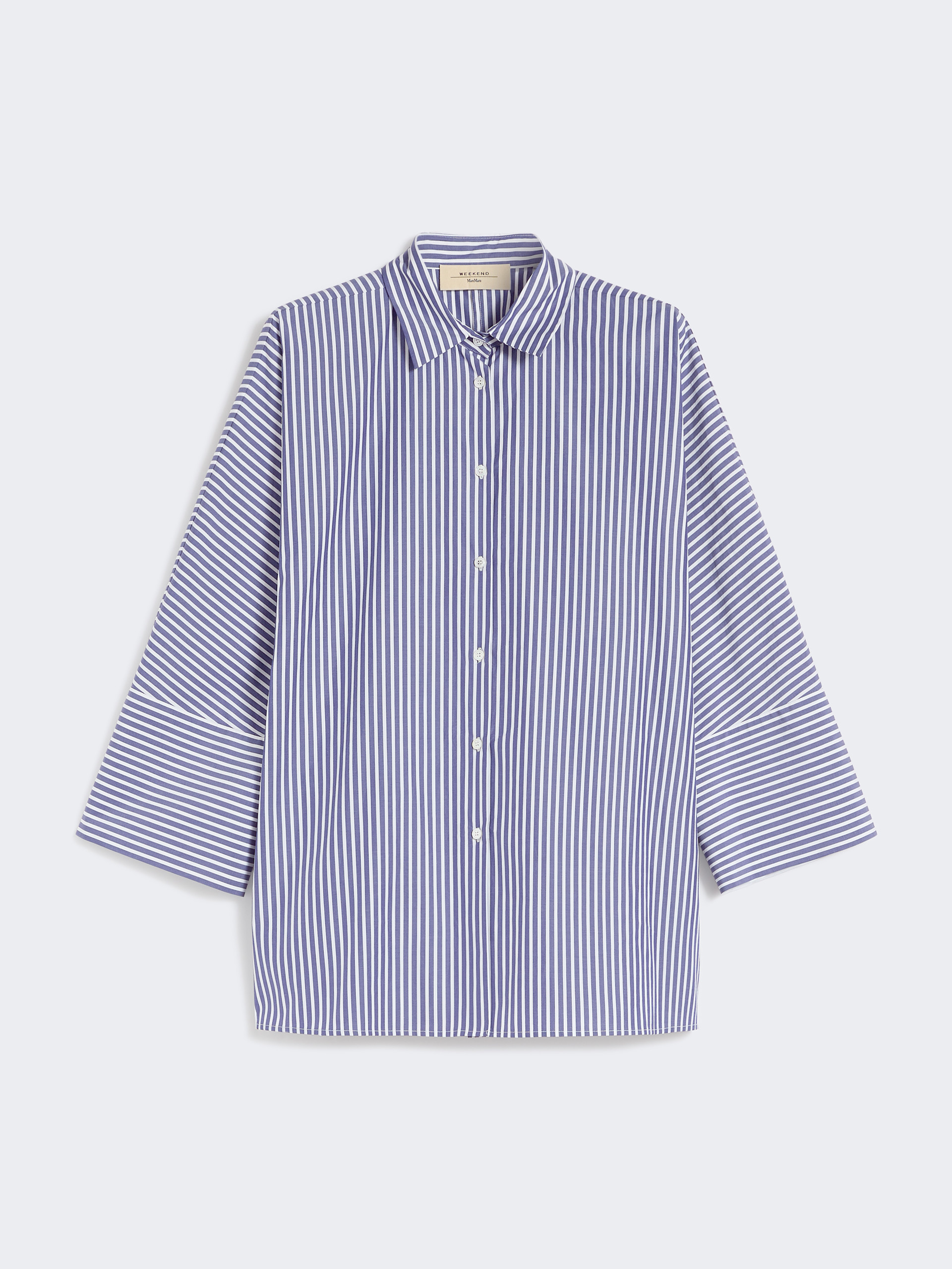 Cotton poplin oversize shirt - NAVY - Weekend Max Mara - 5