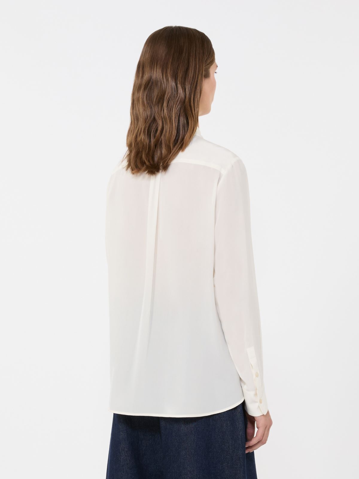 Silk crepe de chine shirt - IVORY - Weekend - 3