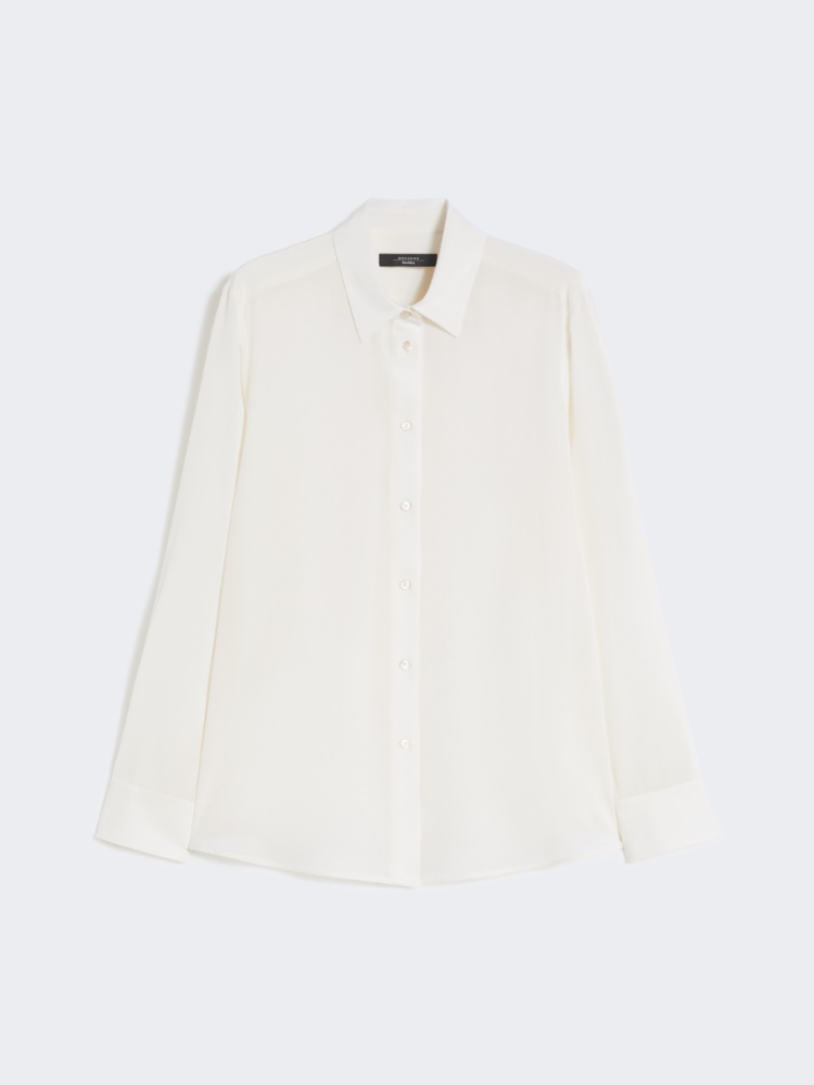 Silk crepe de chine shirt - IVORY - Weekend - 2