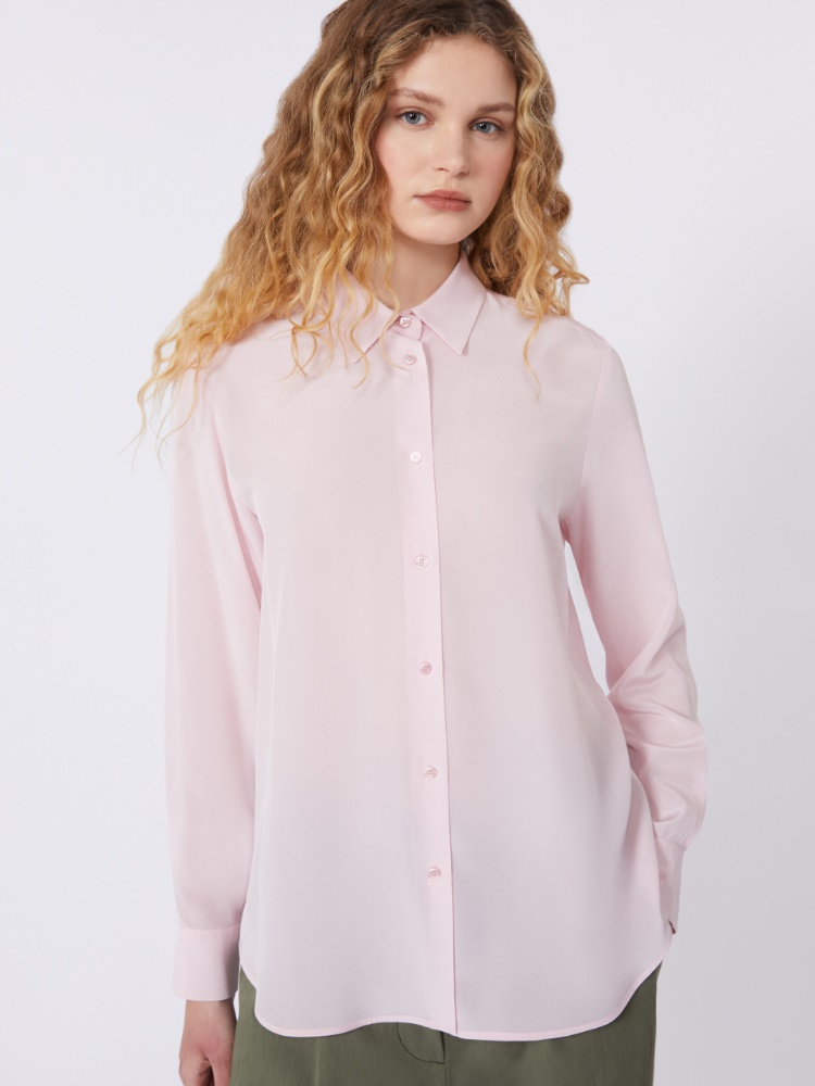 Silk crepe de chine shirt - PINK - Weekend