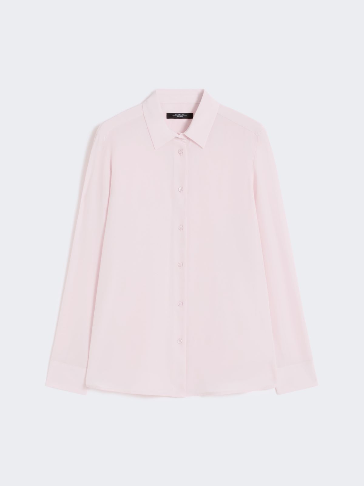Silk crepe de chine shirt - PINK - Weekend - 5