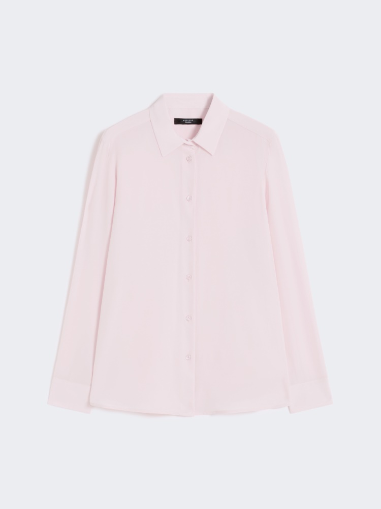 Silk crepe de chine shirt - PINK - Weekend - 6