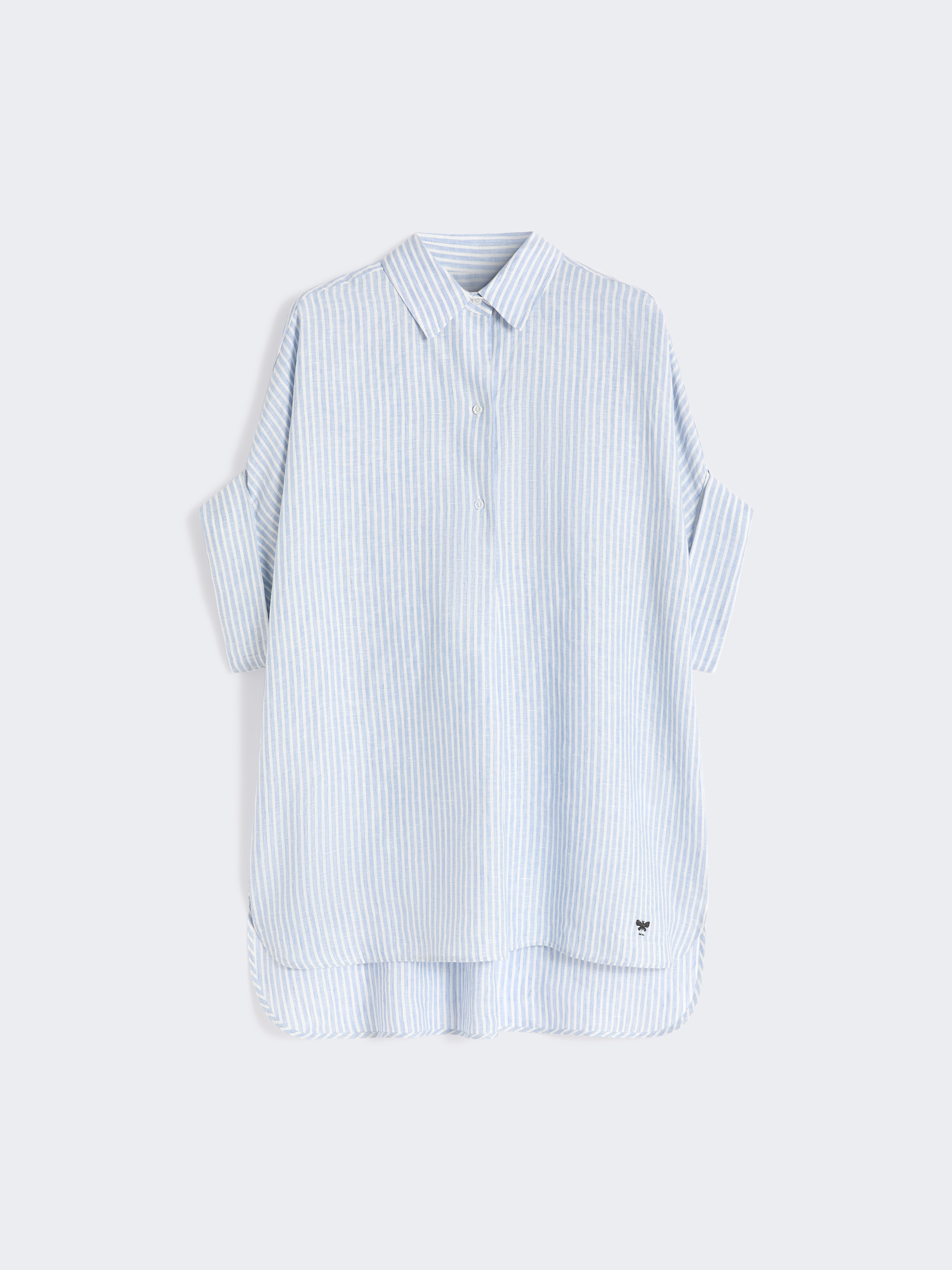 Printed linen canvas shirt - LIGHT BLUE - Weekend Max Mara - 6