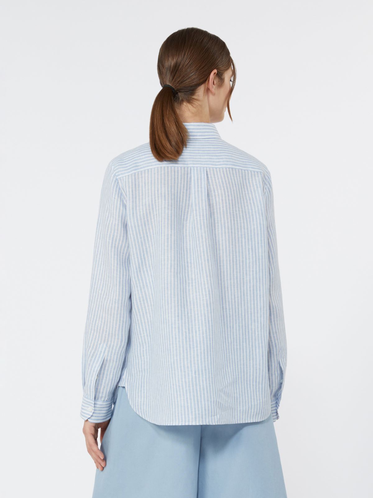 Striped linen canvas shirt - Weekend Max Mara - 3