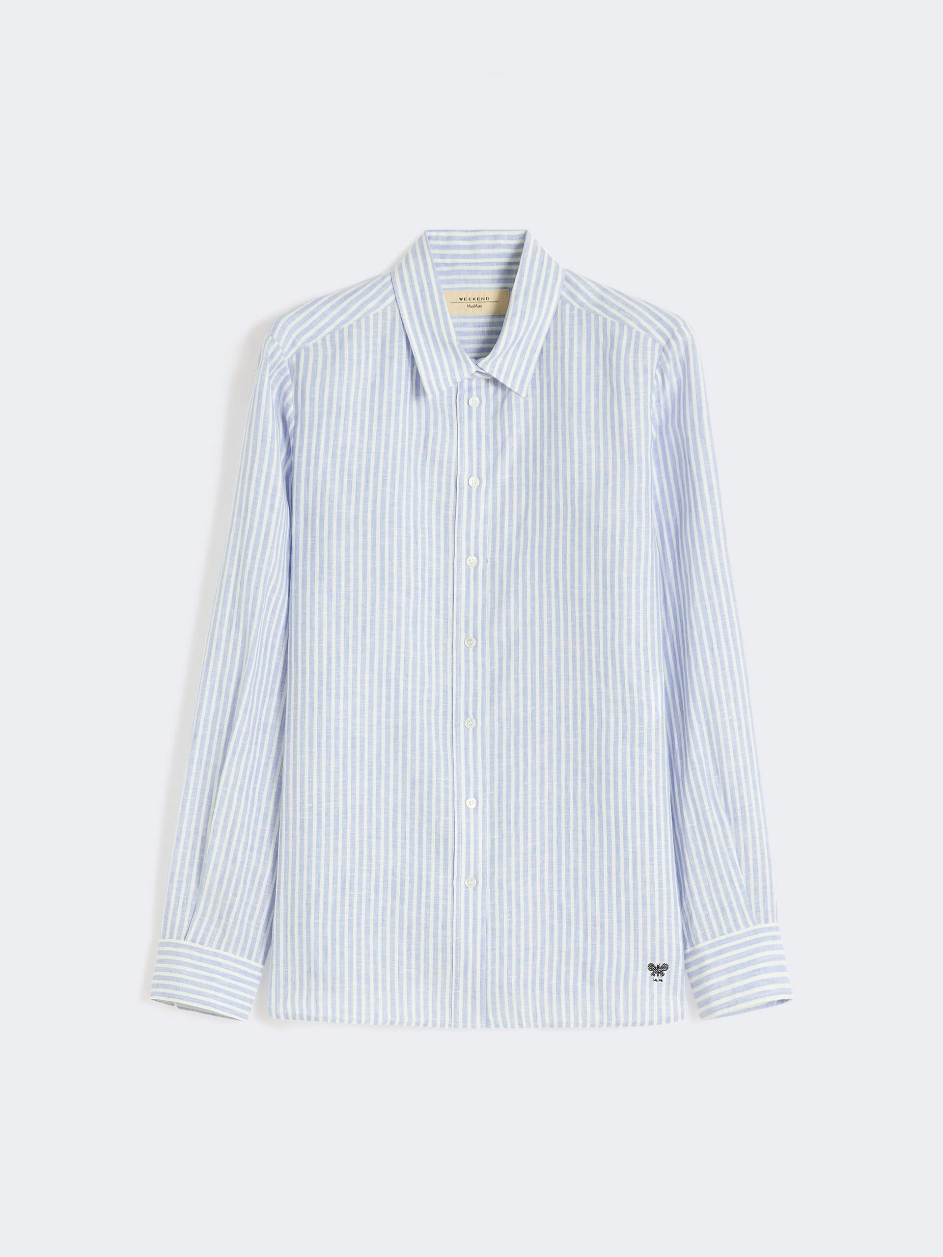 Striped linen canvas shirt - Weekend Max Mara - 5