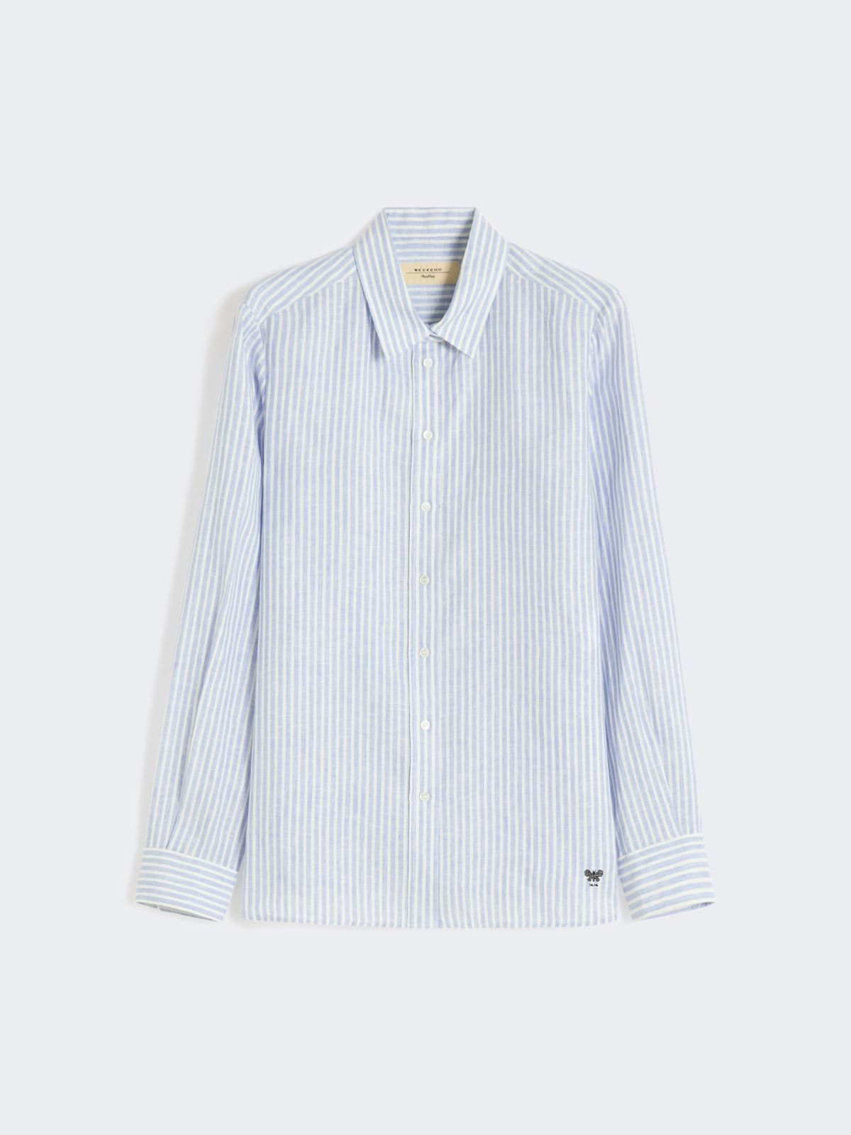 Striped linen canvas shirt - Weekend Max Mara - 5