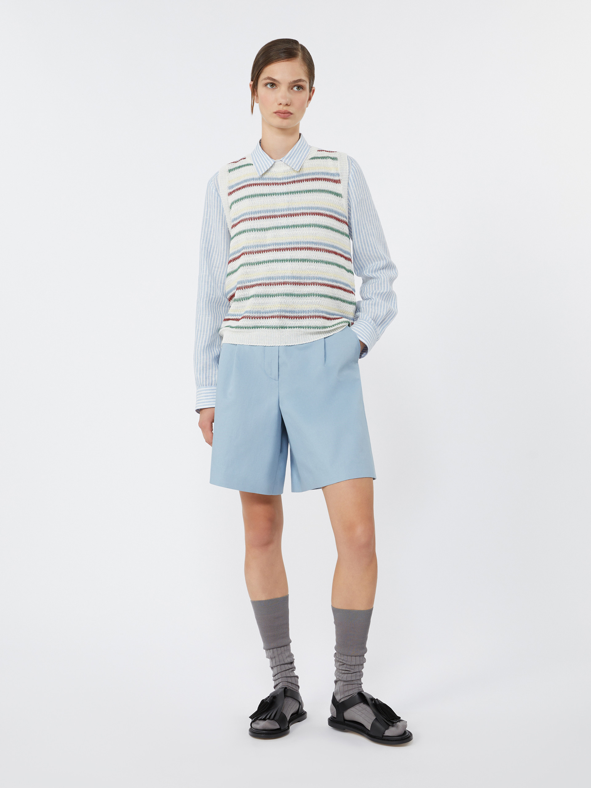 Striped linen canvas shirt - Weekend Max Mara