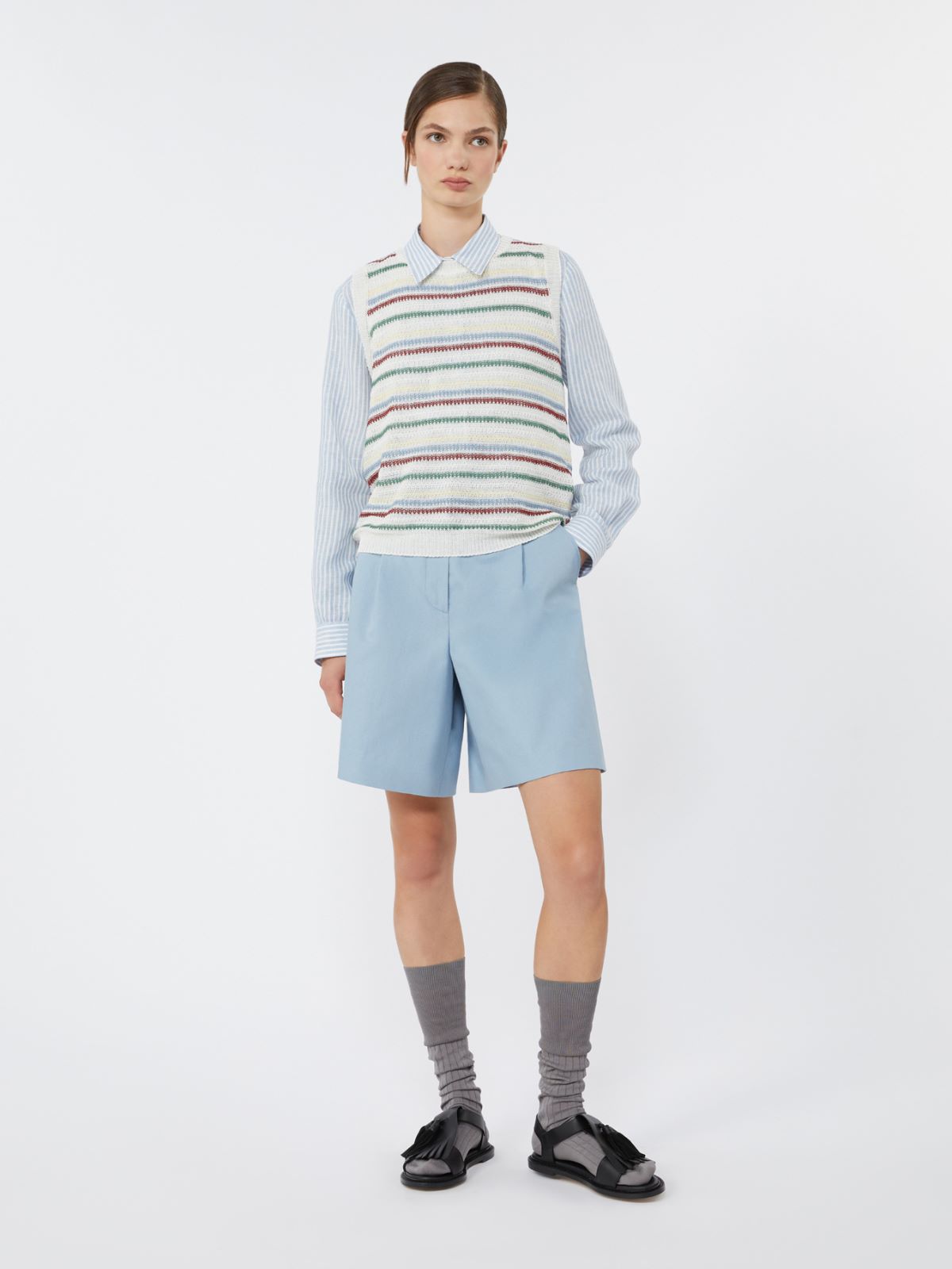 Striped linen canvas shirt - Weekend Max Mara