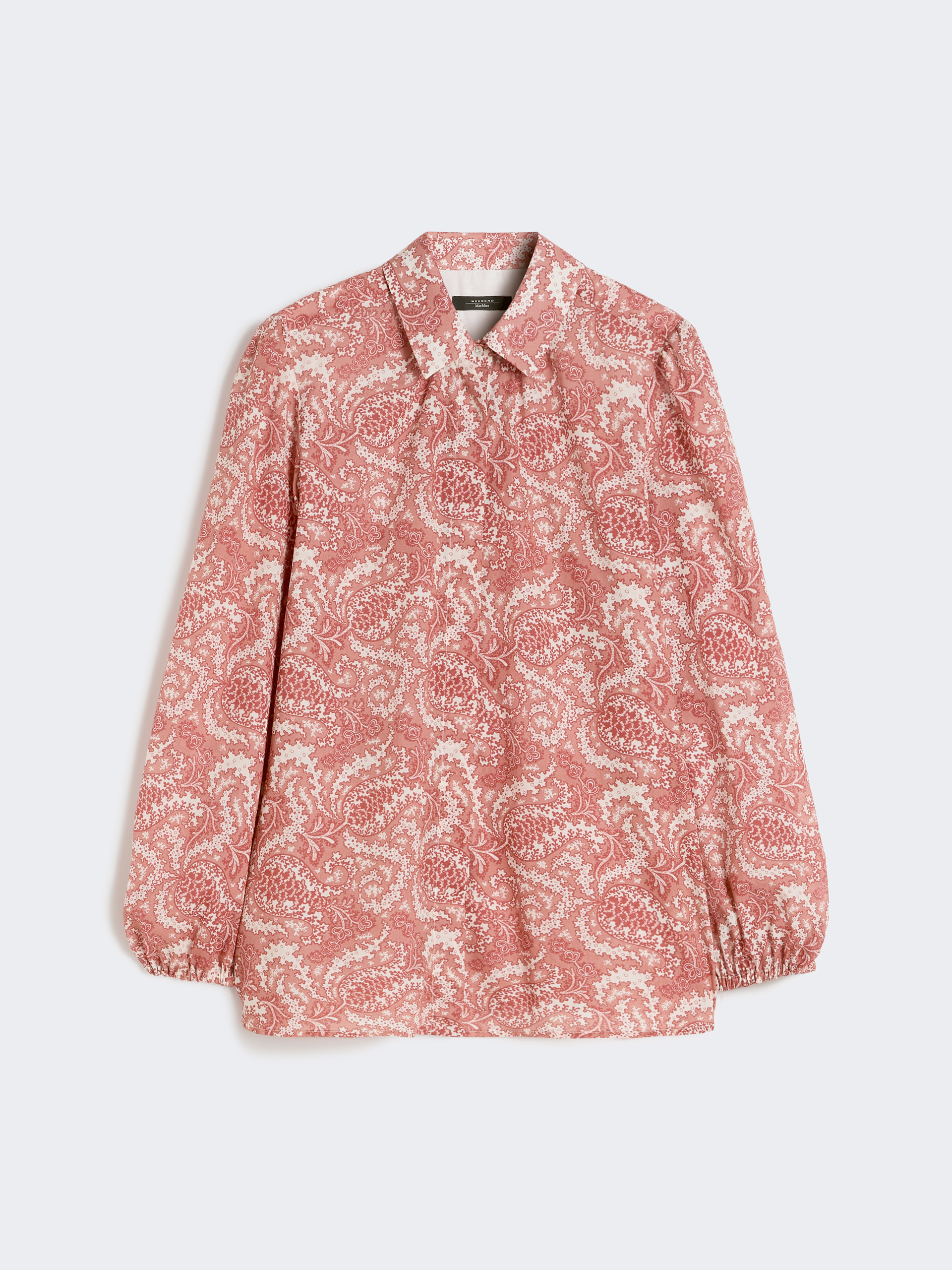 Printed cotton voile shirt - CHERRY - Weekend Max Mara - 5