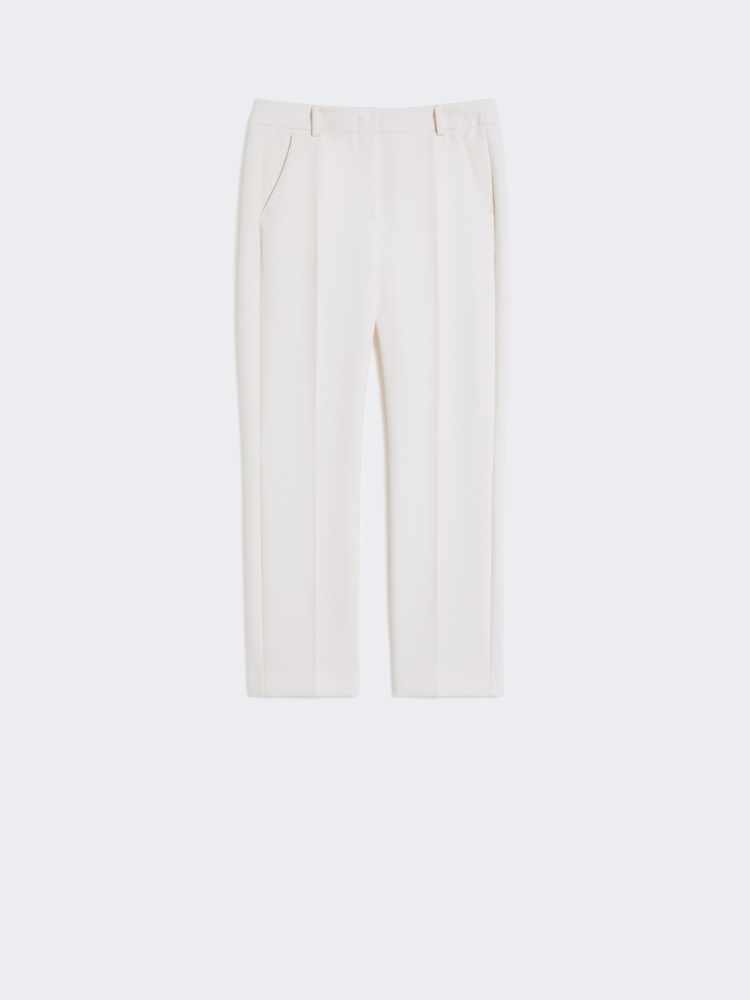 Double-faced viscose canvas trousers - IVORY - Weekend - 2