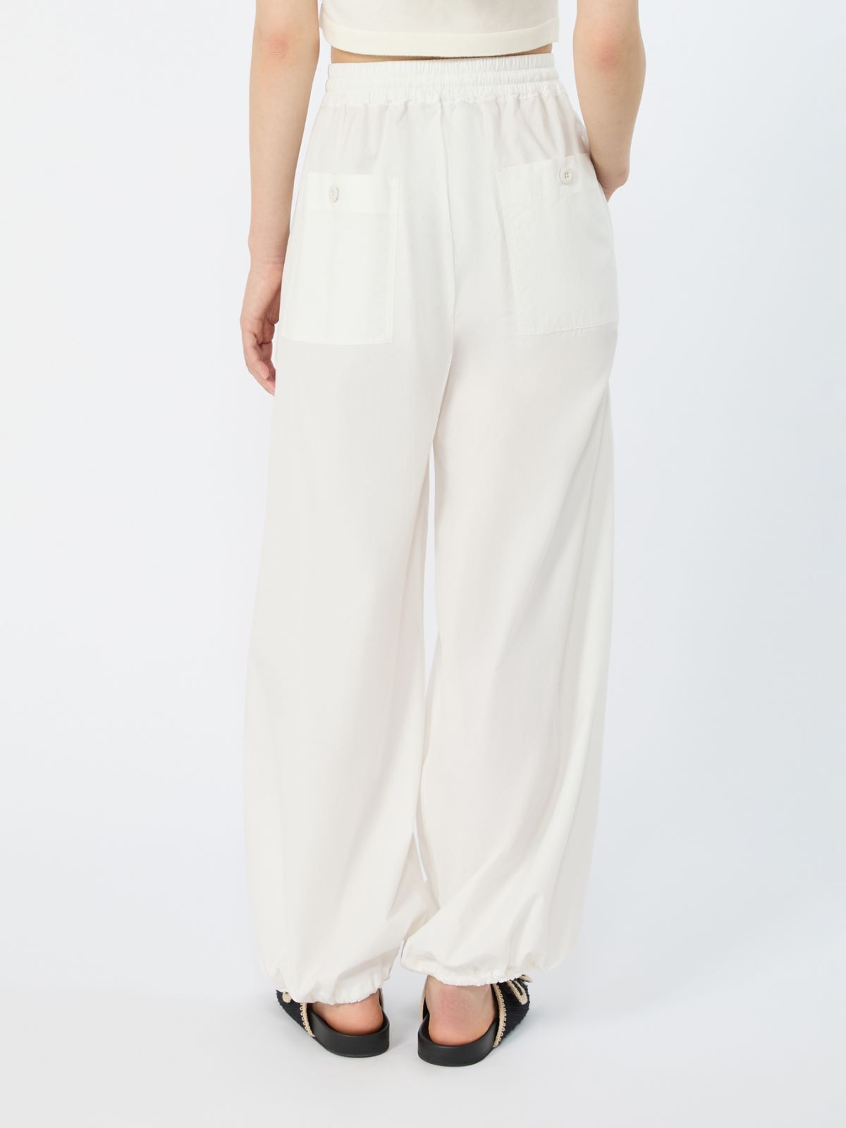 Cotton baggy trousers - IVORY - Weekend - 3
