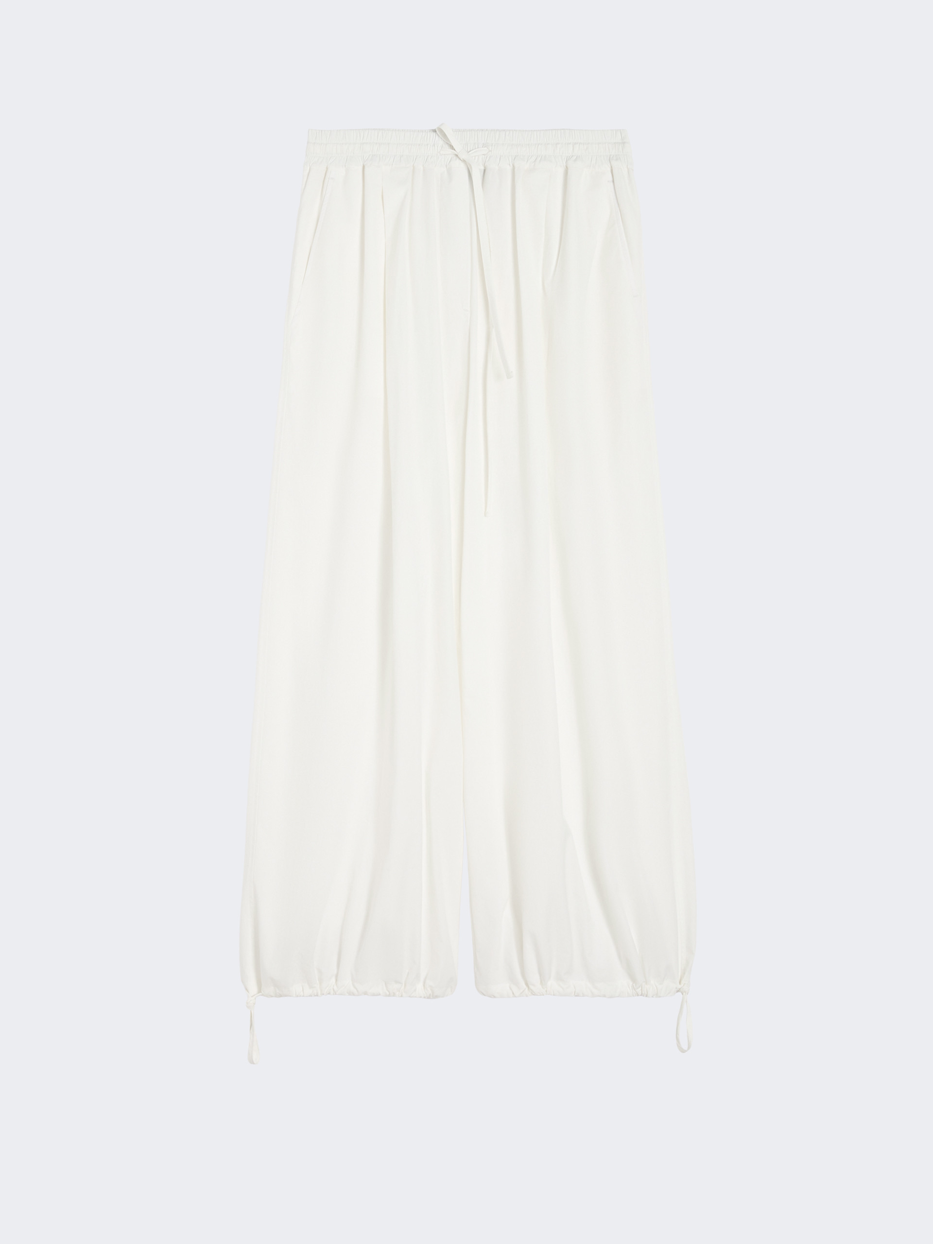 Cotton baggy trousers - IVORY - Weekend Max Mara - 5