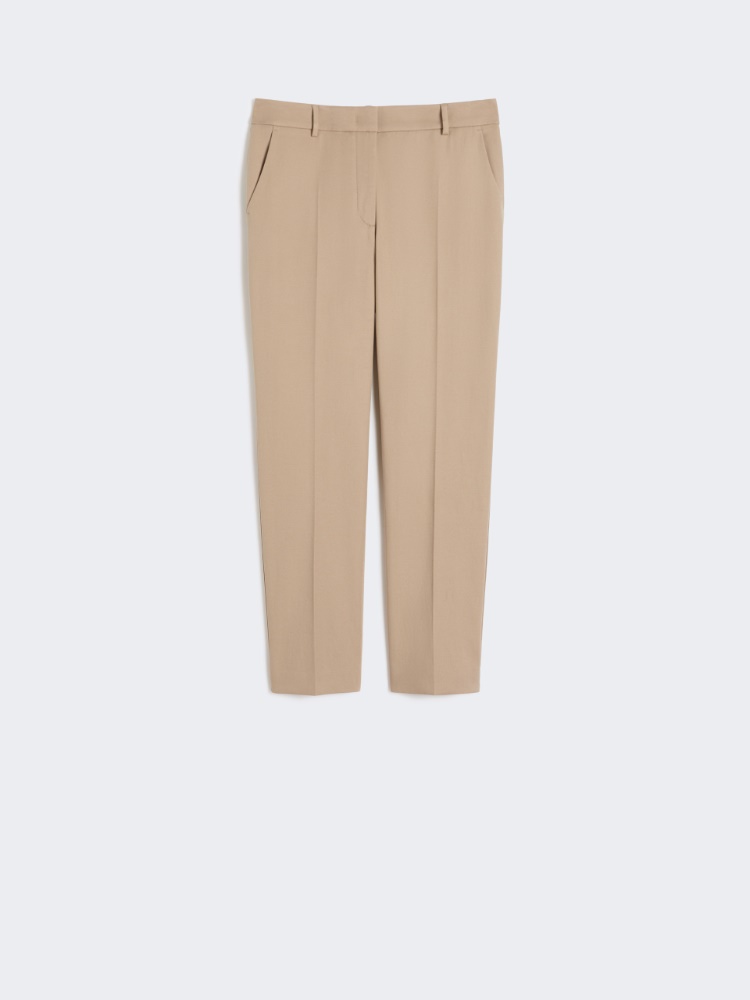 Stretch cotton trousers - CAMEL - Weekend - 2