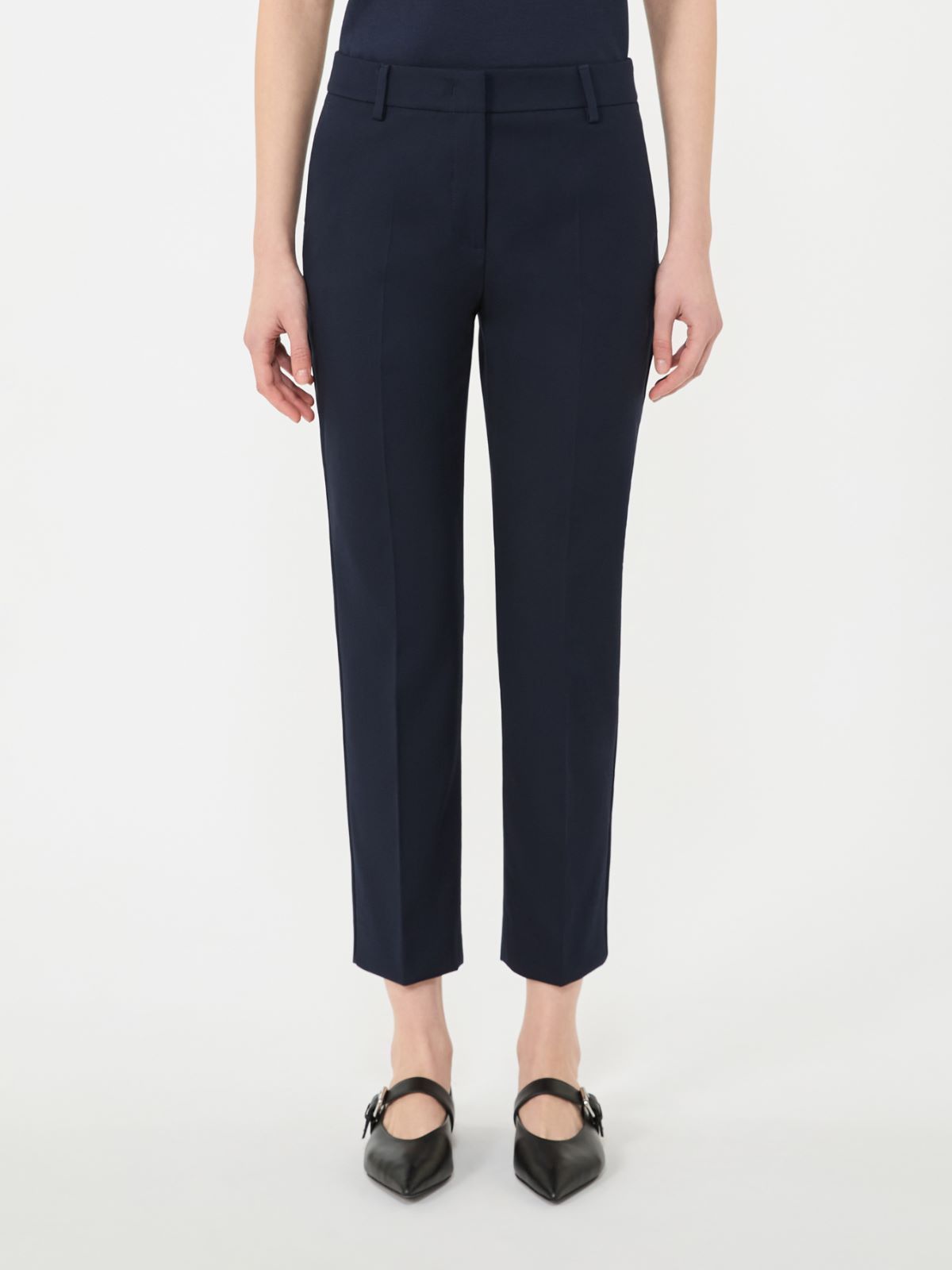 Stretch cotton trousers - NAVY - Weekend - 2
