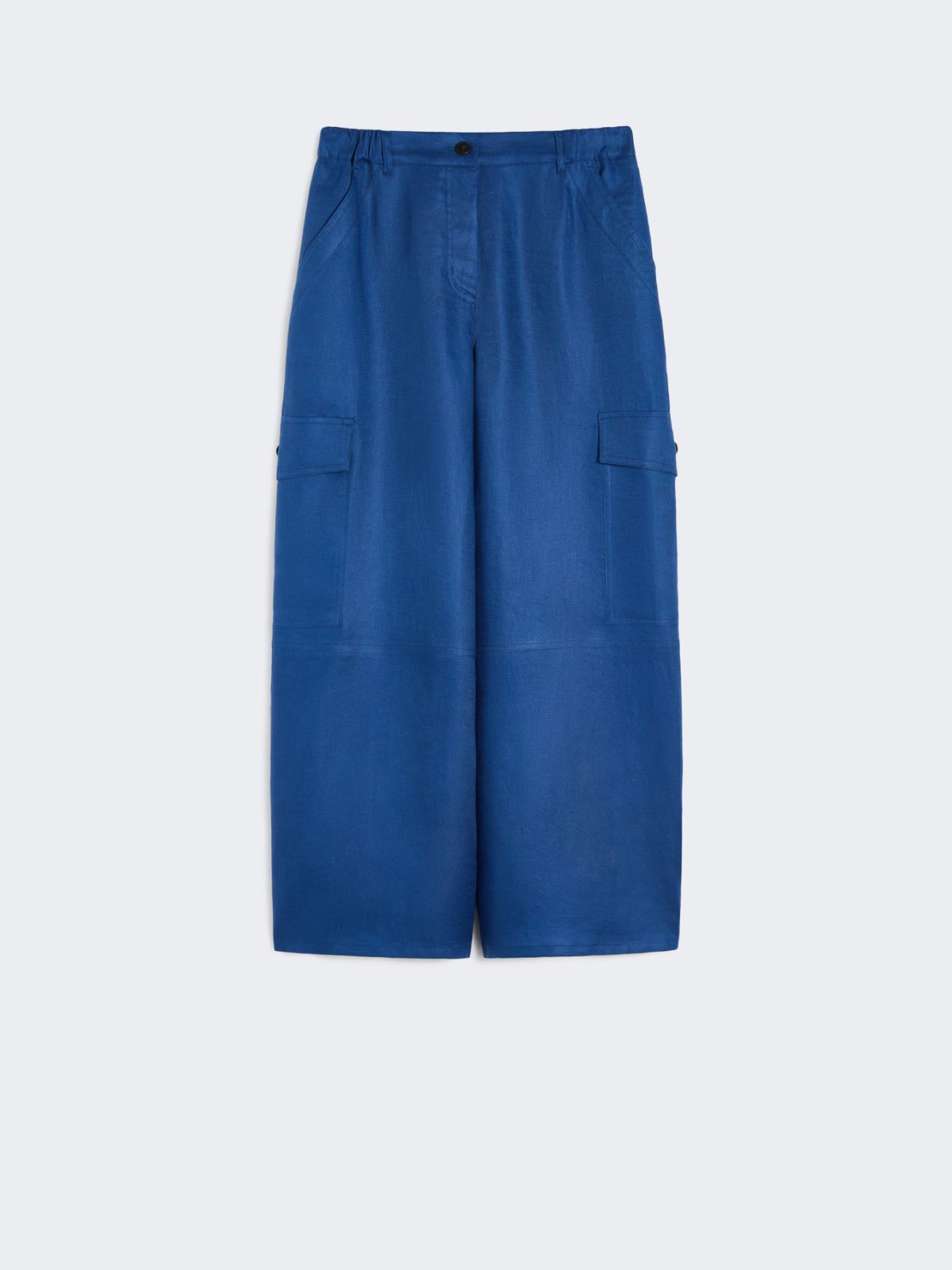 Pantalone cargo in gabardina di lino - BLUETTE - Weekend - 4