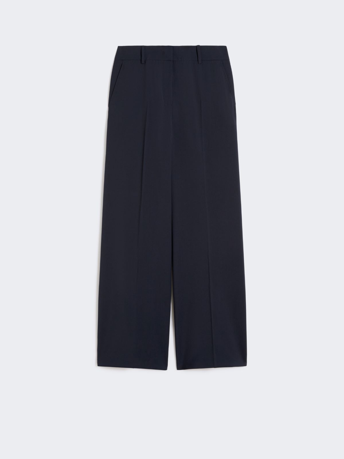 Woollen cloth palazzo trousers - NAVY - Weekend - 4