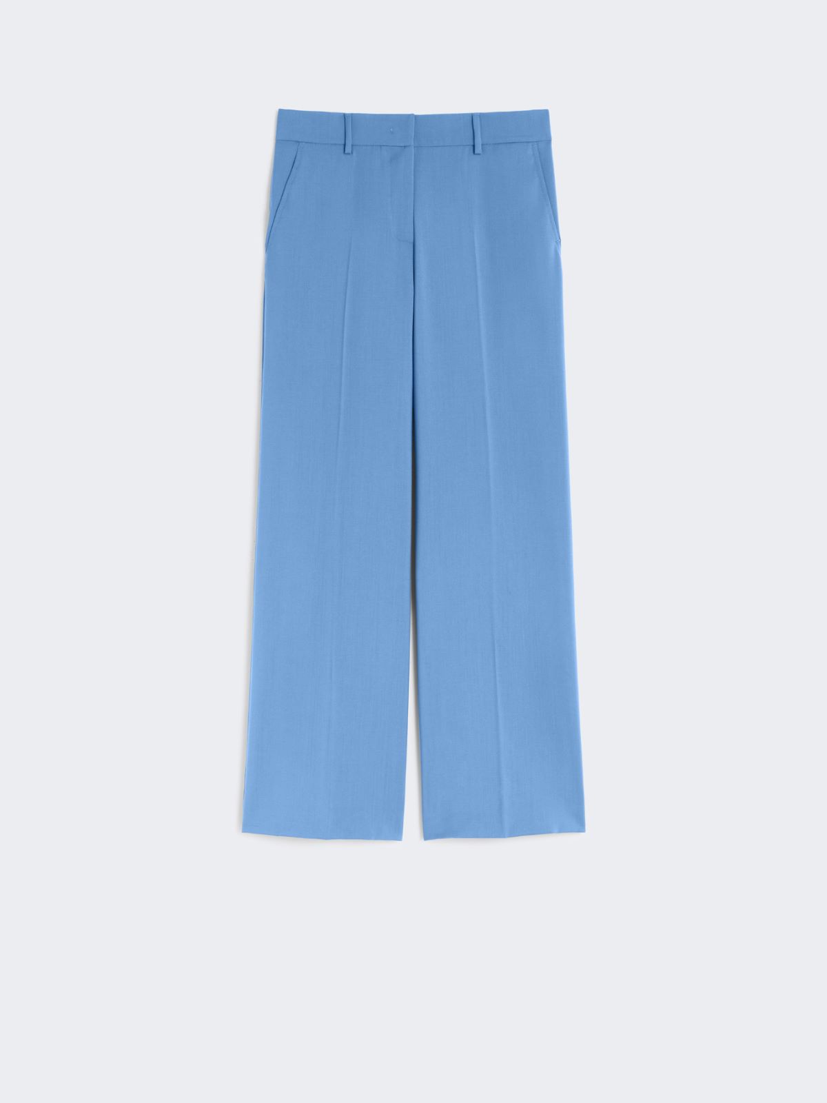 Woollen cloth palazzo trousers - LIGHT BLUE - Weekend - 4