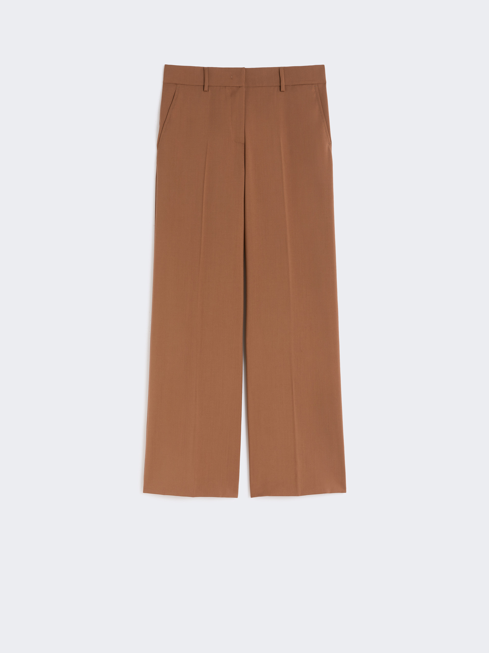Woollen cloth palazzo trousers - TOBACCO - Weekend Max Mara - 4