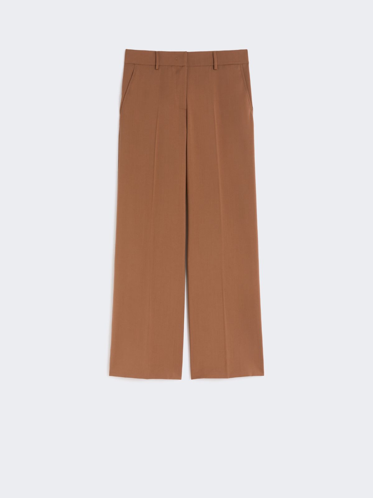 Woollen cloth palazzo trousers - TOBACCO - Weekend - 4
