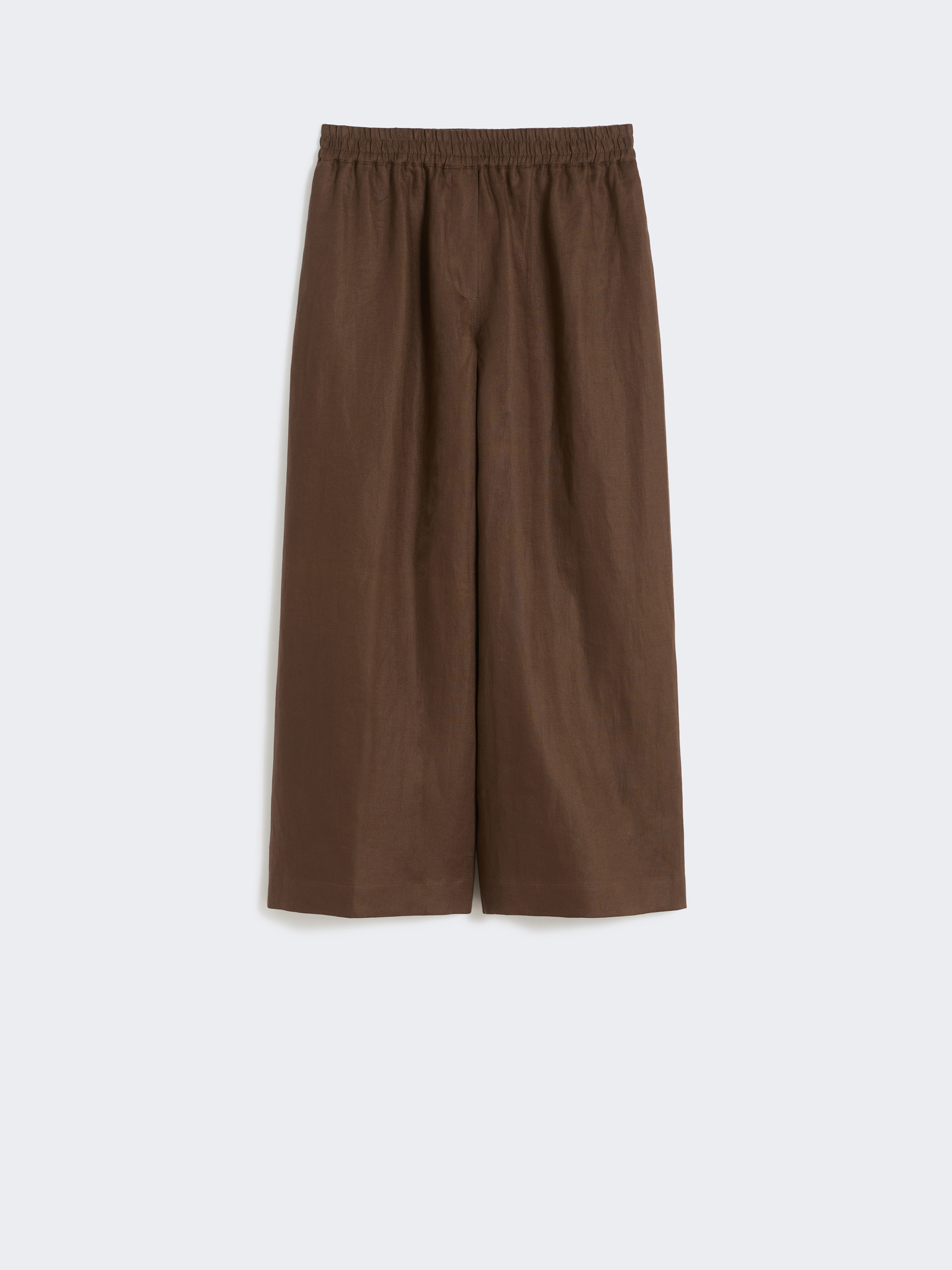 Wide-leg linen trousers - CHOCOLATE - Weekend Max Mara - 4