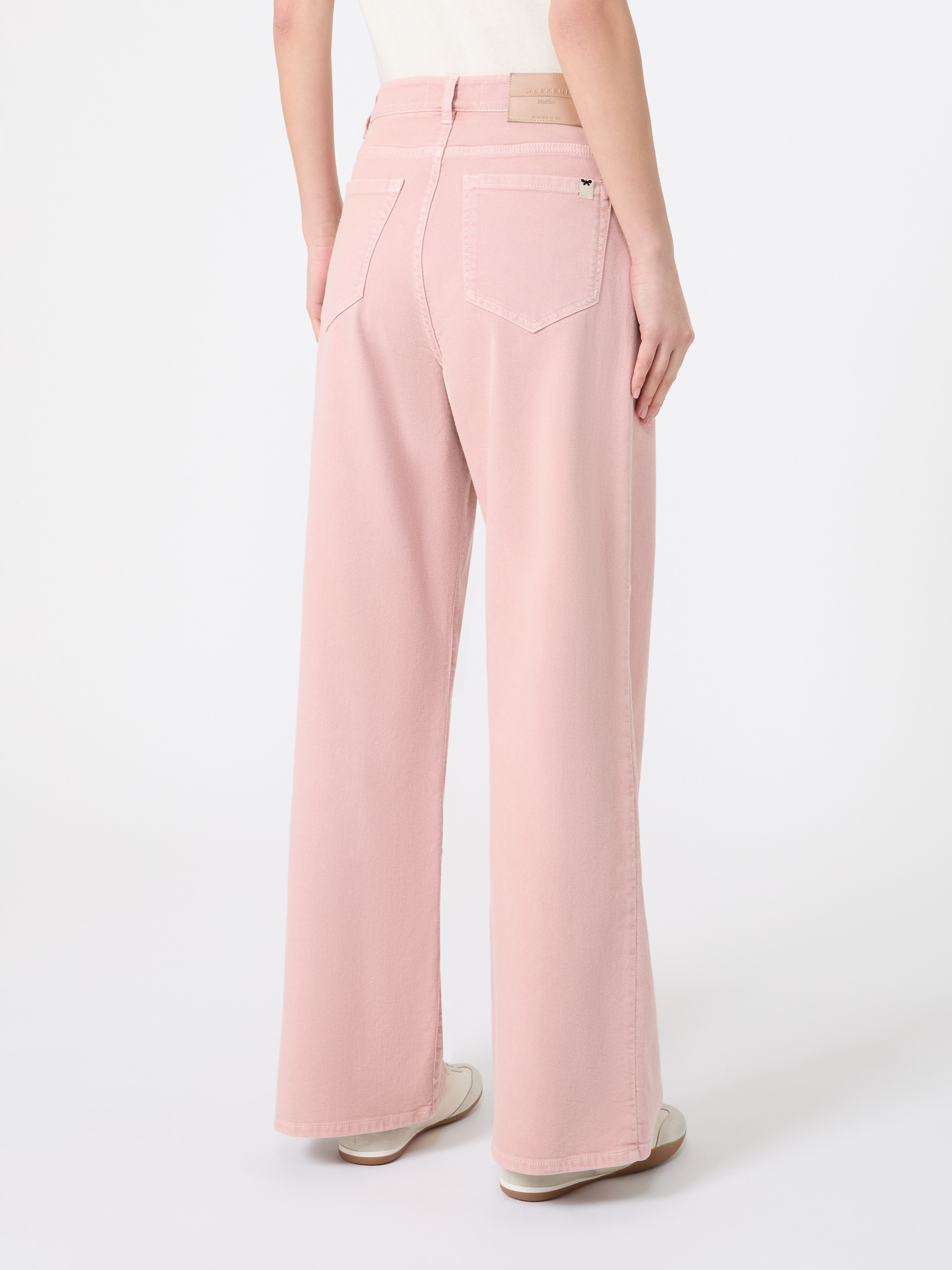 Cotton drill wide-leg trousers - Weekend Max Mara - 3