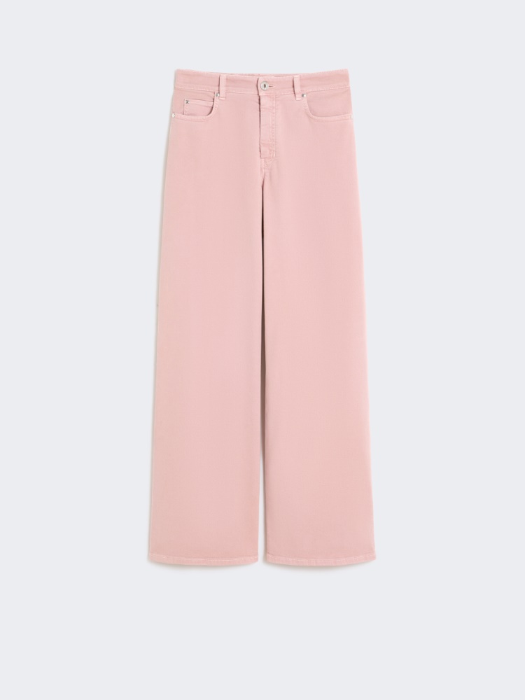 Cotton drill wide-leg trousers - PINK - Weekend - 6
