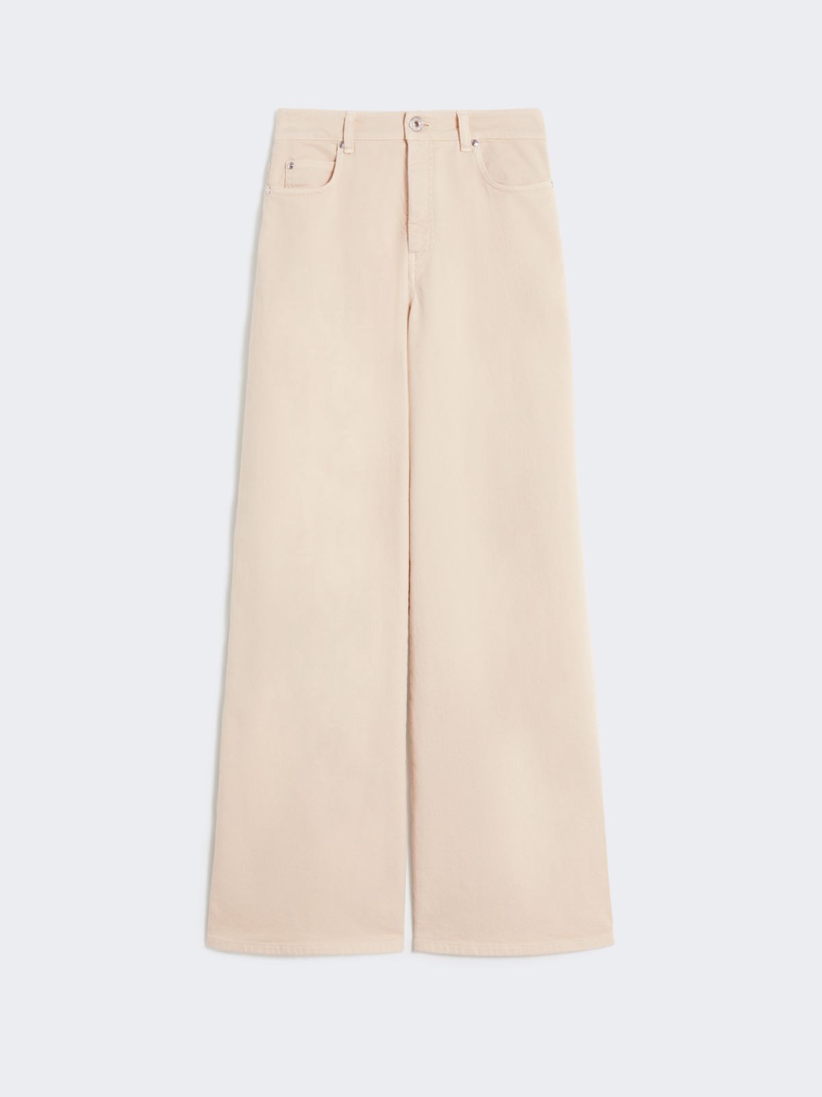 Cotton drill wide-leg trousers - SAND - Weekend - 4