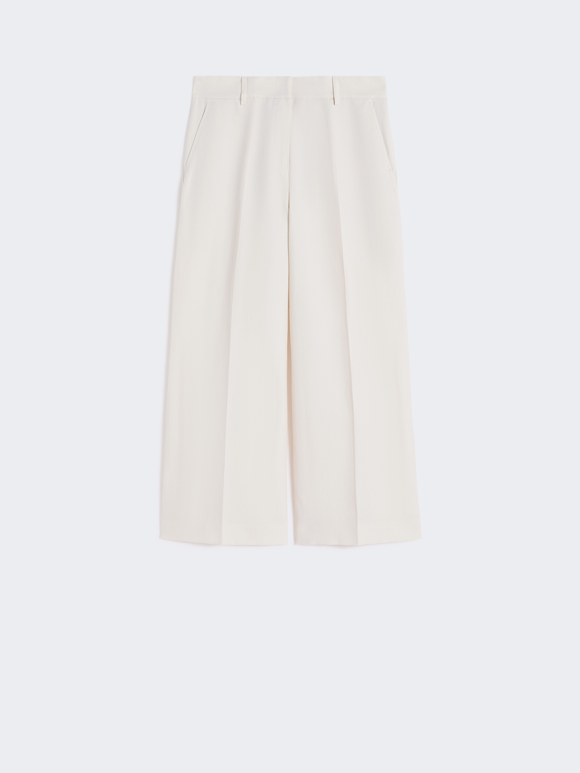 Cotton and linen canvas trousers - ECRU - Weekend Max Mara - 5