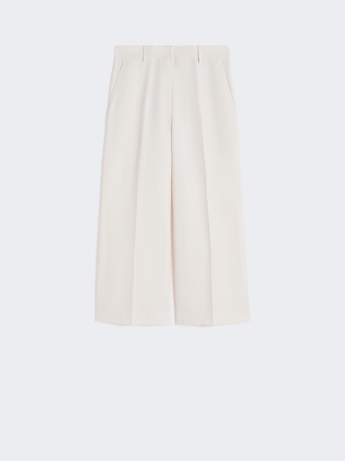 Cotton and linen canvas trousers - ECRU - Weekend - 5