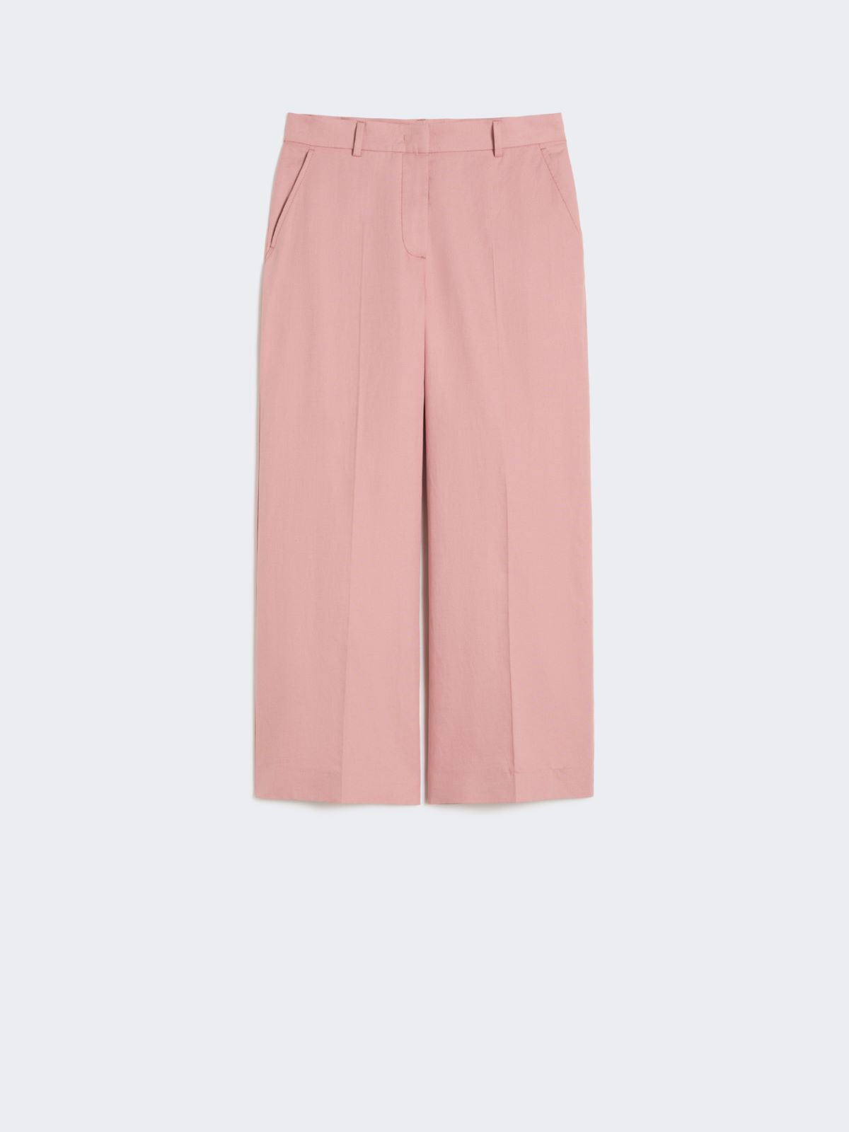 Cotton and linen canvas trousers - ANTIQUE ROSE - Weekend - 4