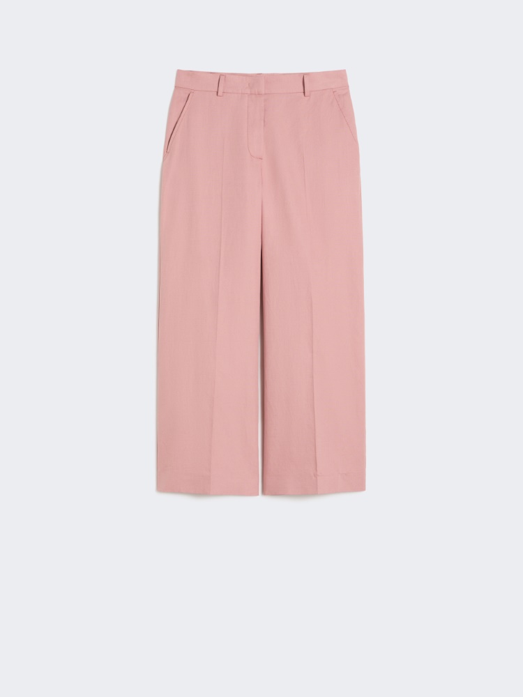 Cotton and linen canvas trousers - ANTIQUE ROSE - Weekend - 2