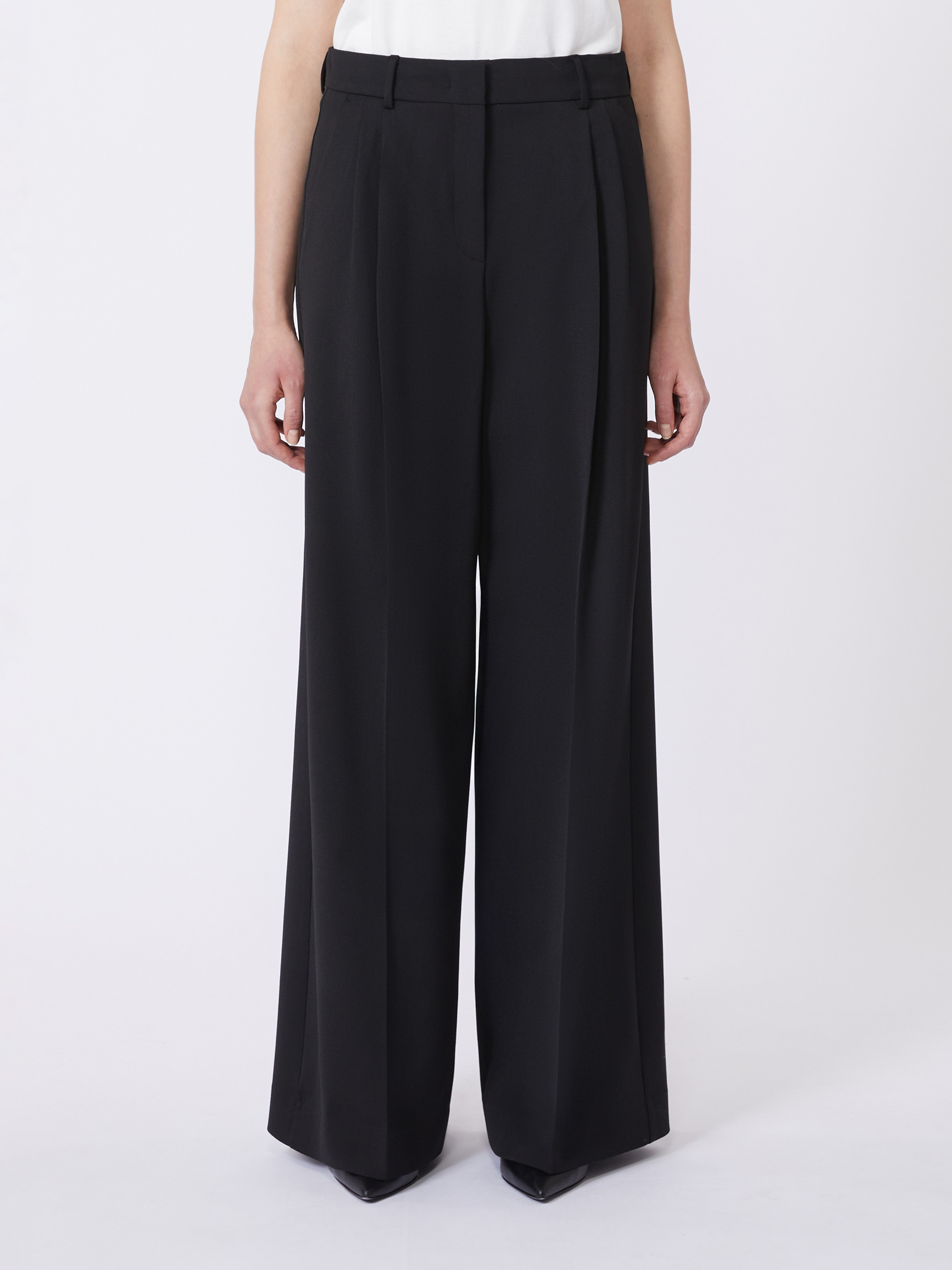 Wool-blend trousers - BLACK - Weekend Max Mara - 2