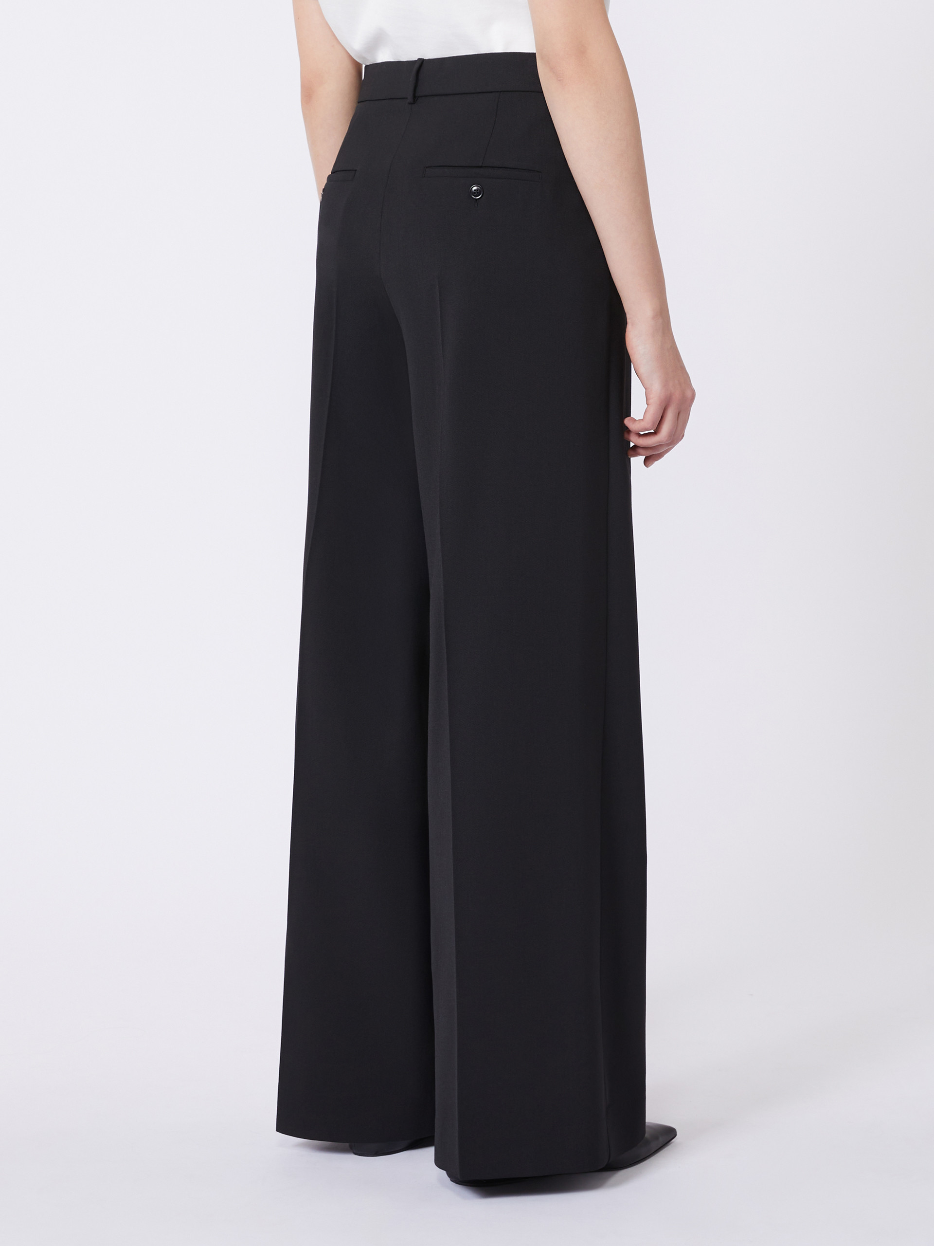 Wool-blend trousers - BLACK - Weekend Max Mara - 3