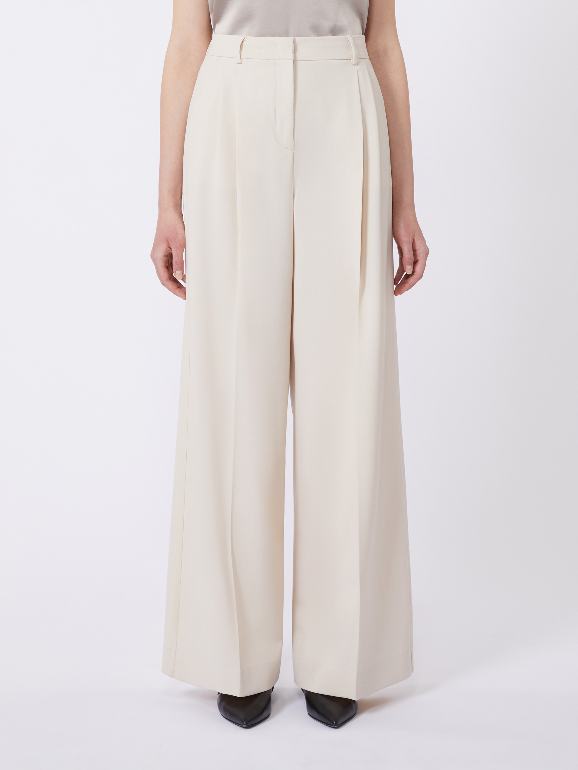 Wool-blend trousers - IVORY - Weekend Max Mara - 2
