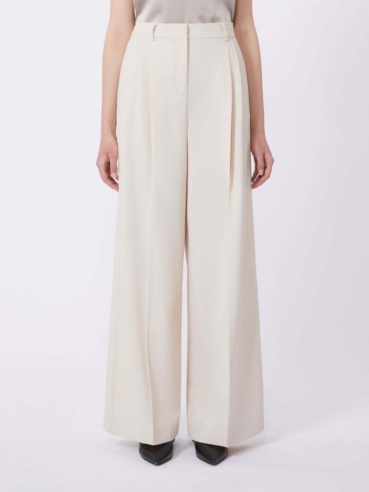 Wool-blend trousers - IVORY - Weekend - 2